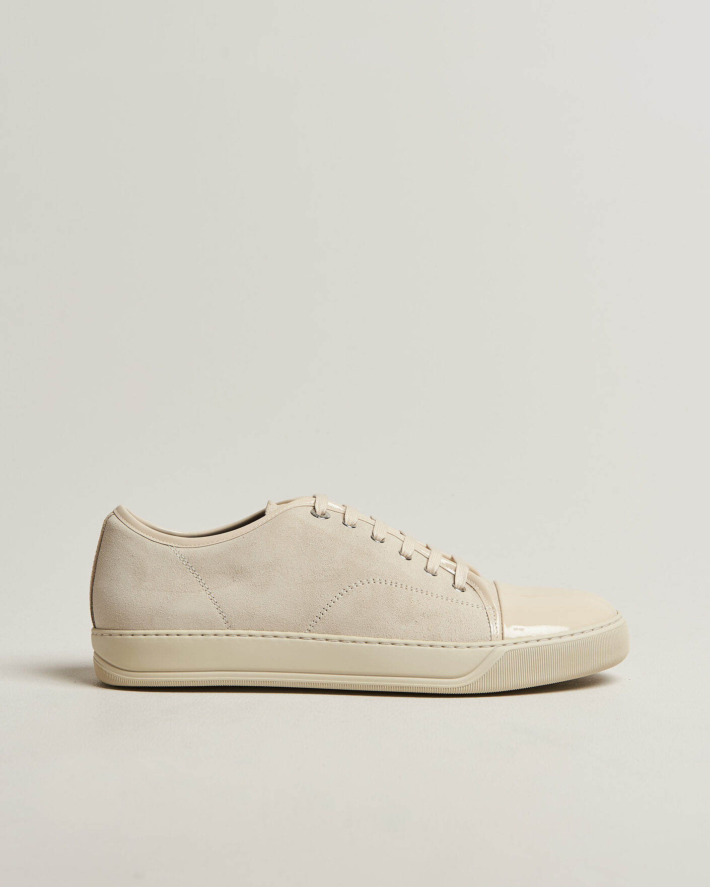 Mies | Tennarit | Lanvin | DBB1 Patent Cap Toe Sneaker Light Beige