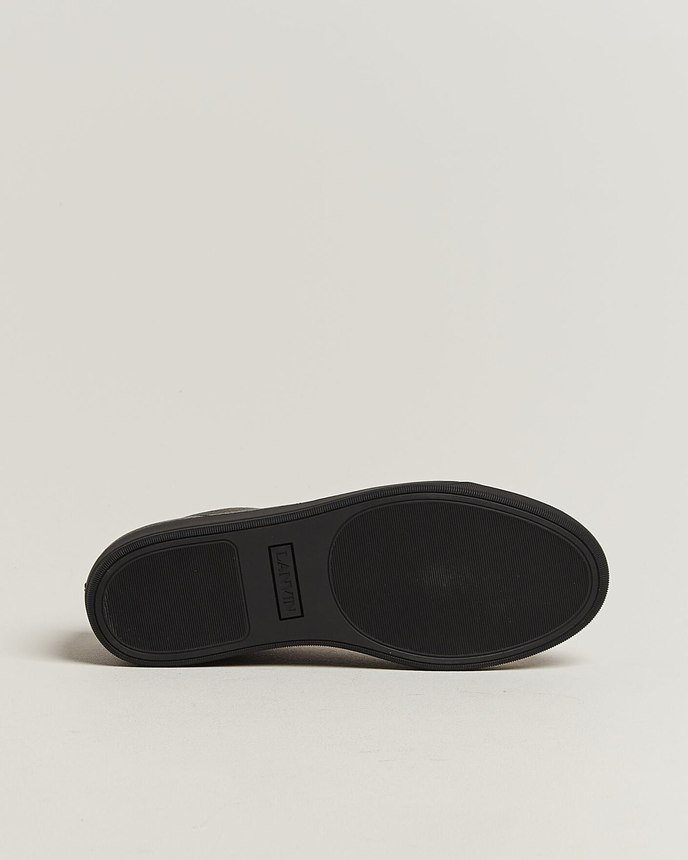 Mies | Tennarit | Lanvin | DBB1 Grain Leather Cap Toe Sneaker Black
