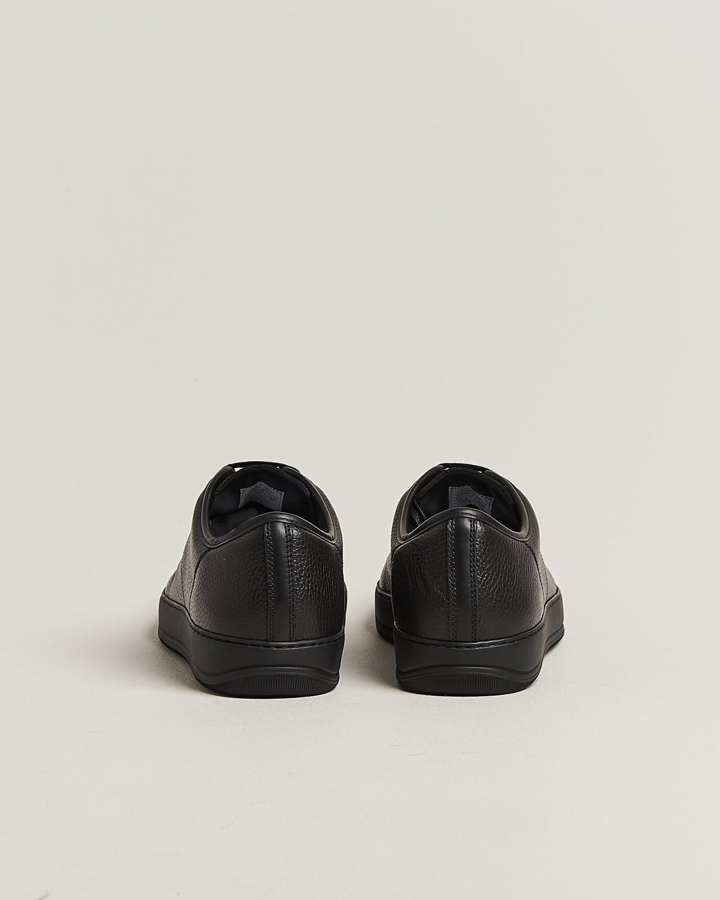 Mies | Tennarit | Lanvin | DBB1 Grain Leather Cap Toe Sneaker Black