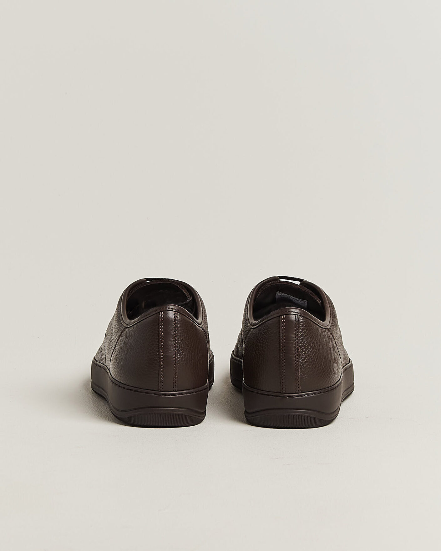 Mies | Tennarit | Lanvin | DBB1 Grain Leather Cap Toe Sneaker Brown