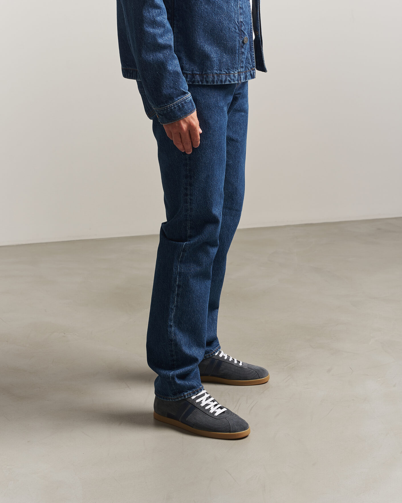Mies | Tennarit | Lanvin | Glen Leather Sneakers Grey/Navy