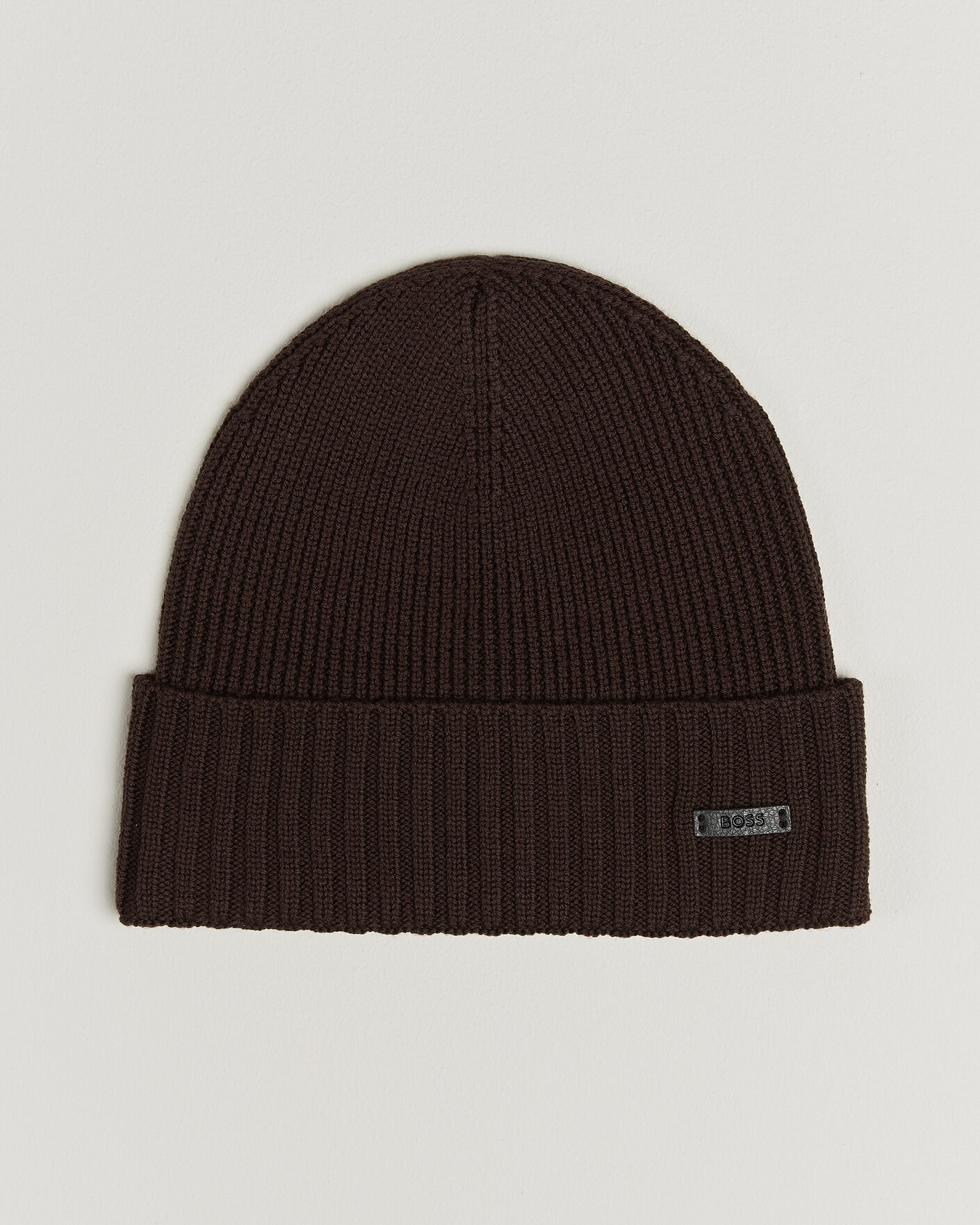 Mies | Pipot | BOSS BLACK | Fati Wool Beanie Dark Brown