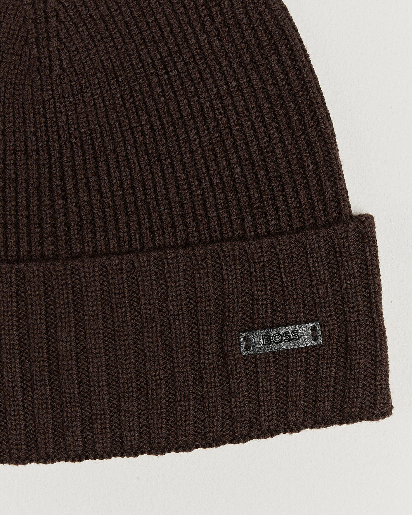 Mies | Pipot | BOSS BLACK | Fati Wool Beanie Dark Brown