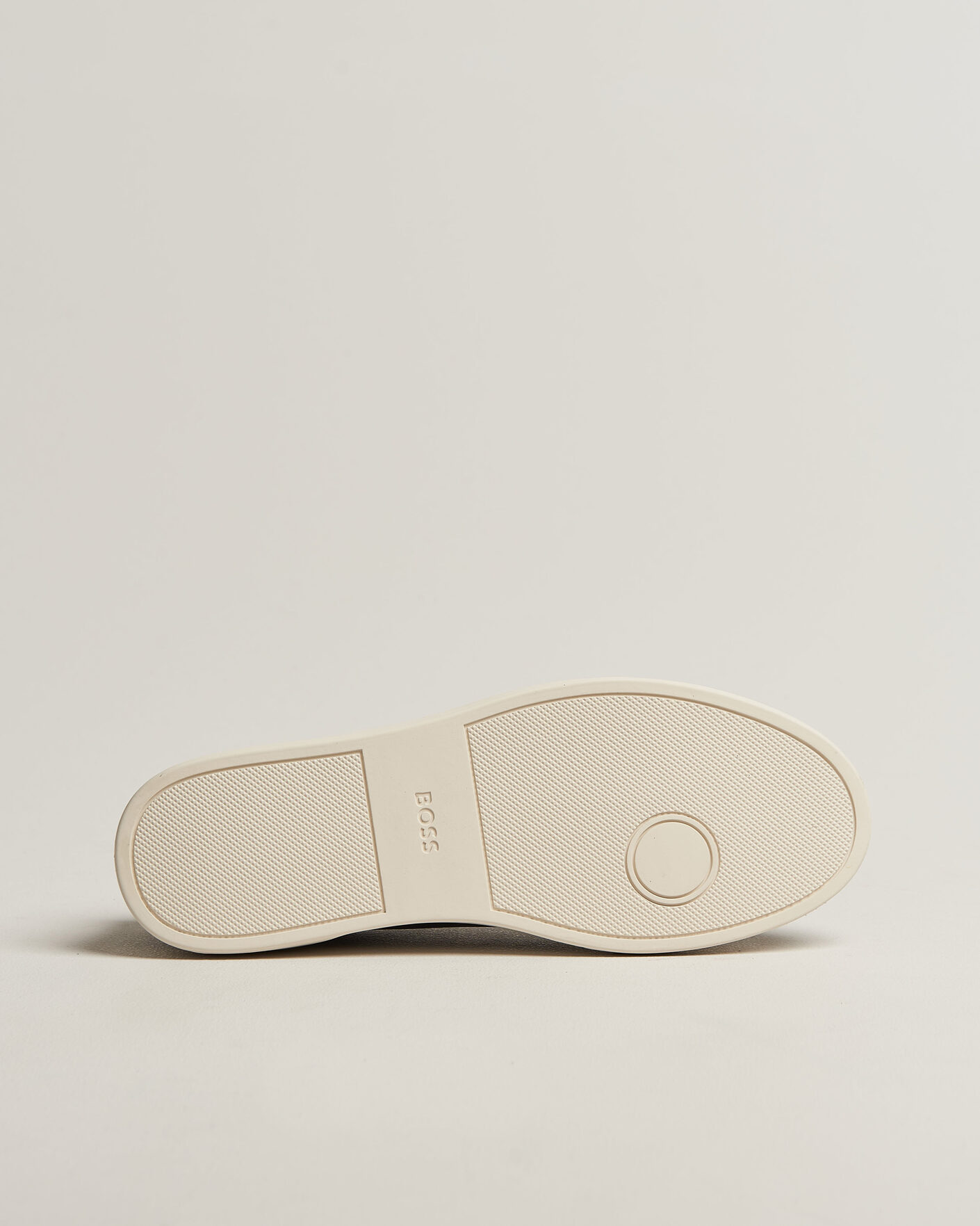 Mies | Tennarit | BOSS BLACK | Kieran Grained Leather Sneaker Dark Blue