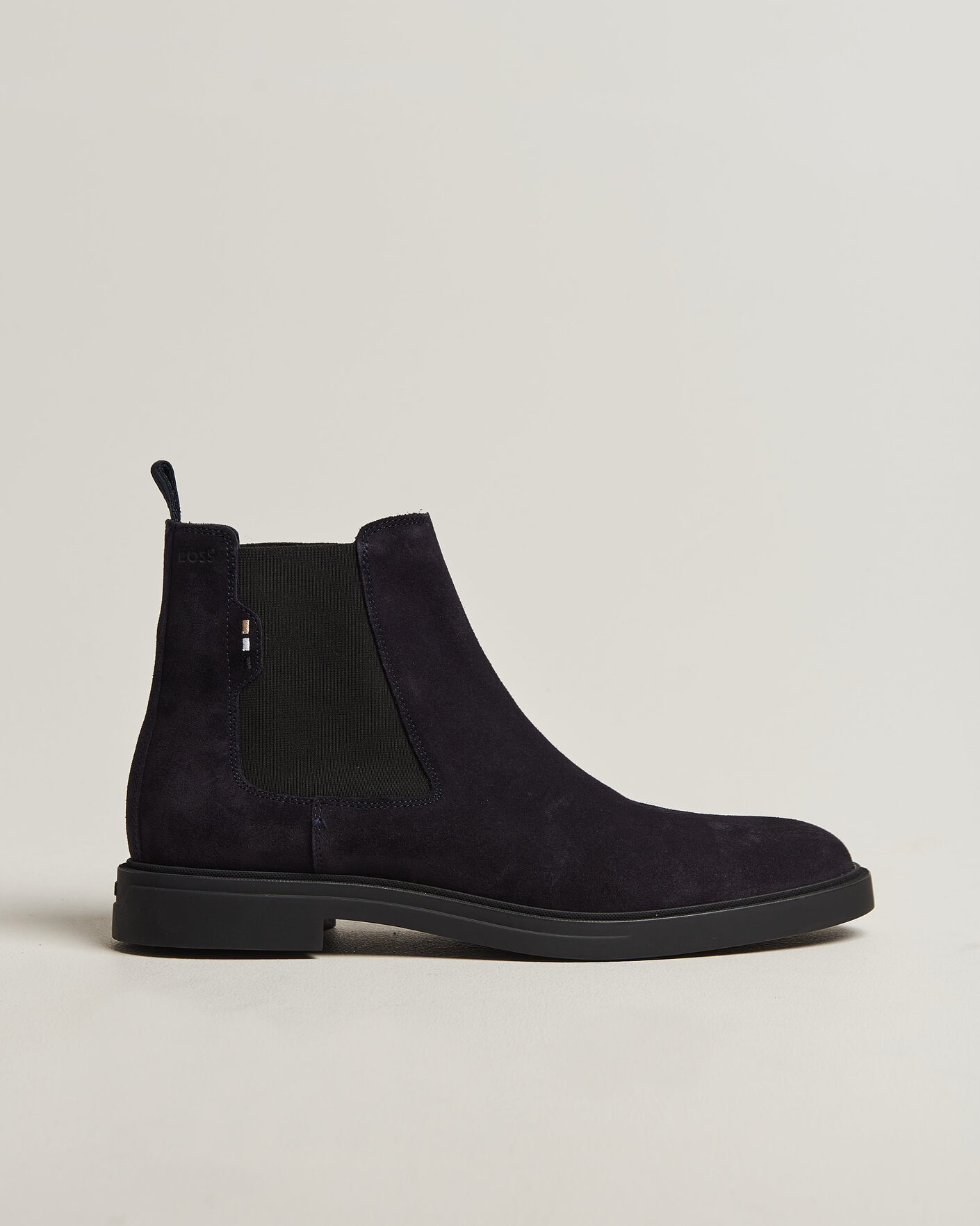 Mies | Nilkkurit | BOSS BLACK | Calev Suede Chelsea Boot Dark Blue