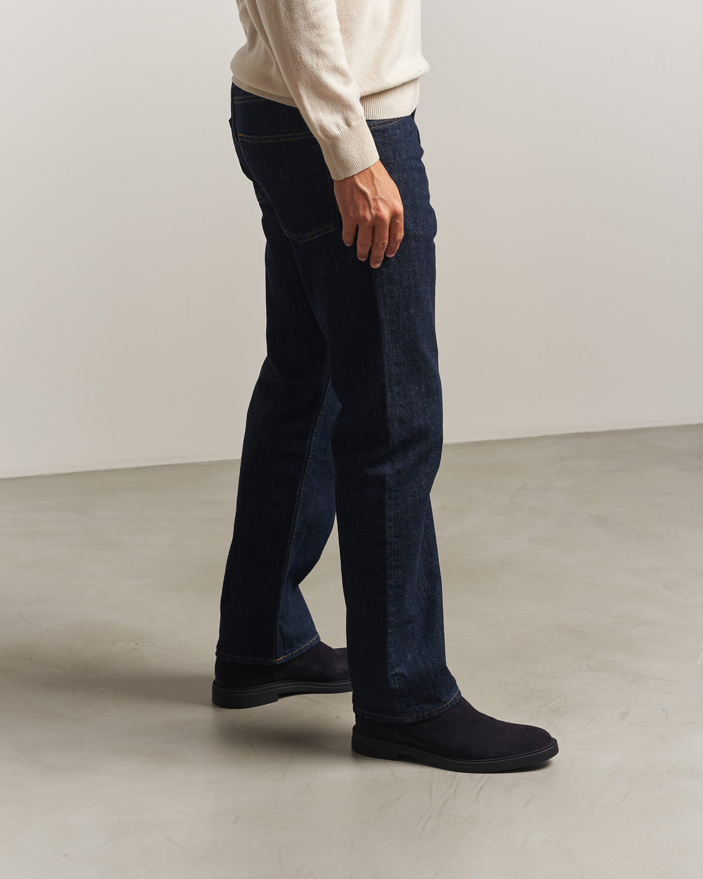 Mies | Nilkkurit | BOSS BLACK | Calev Suede Chelsea Boot Dark Blue