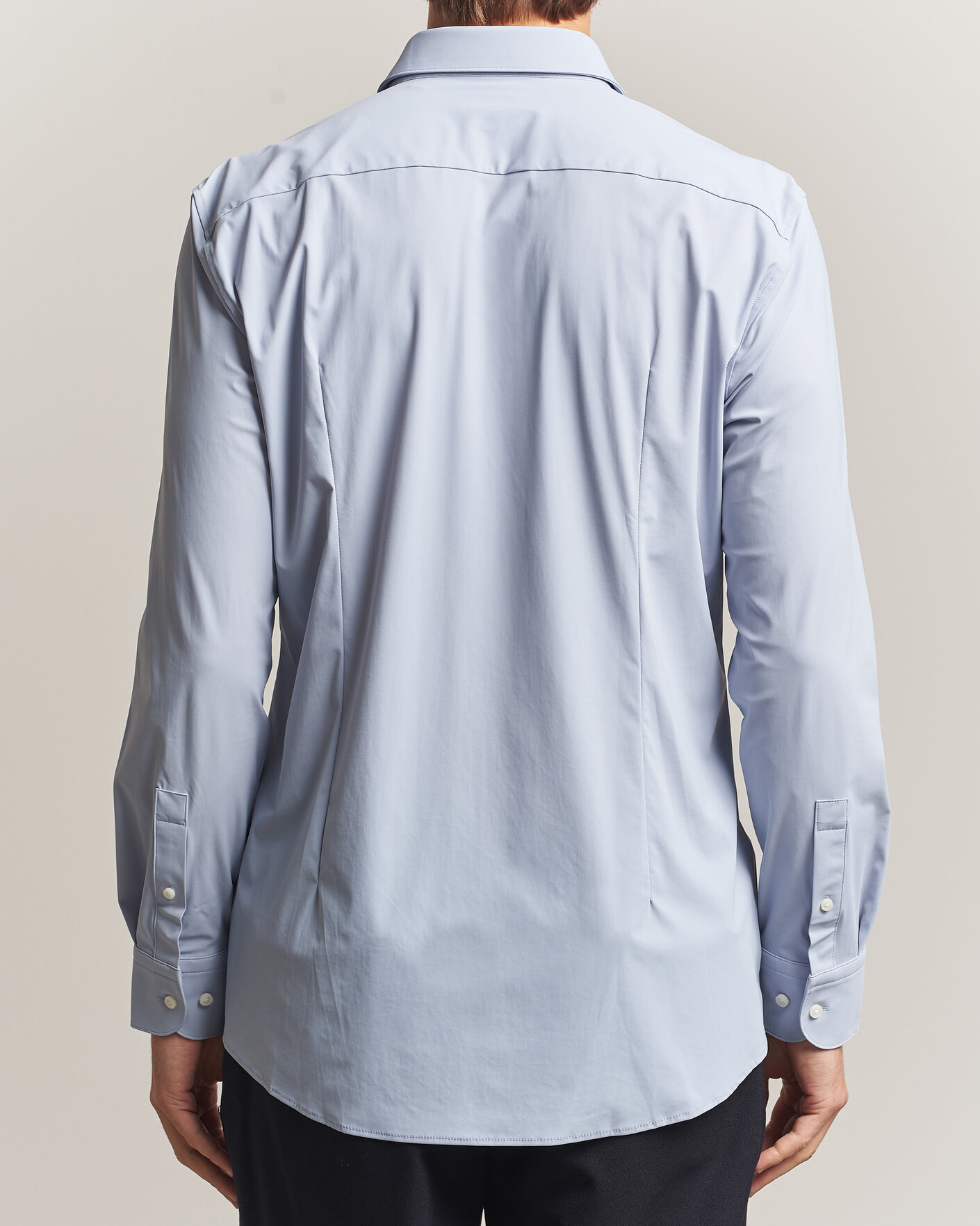 Mies | Kauluspaidat | BOSS BLACK | Hank 4-Way Stretch Shirt Light Blue
