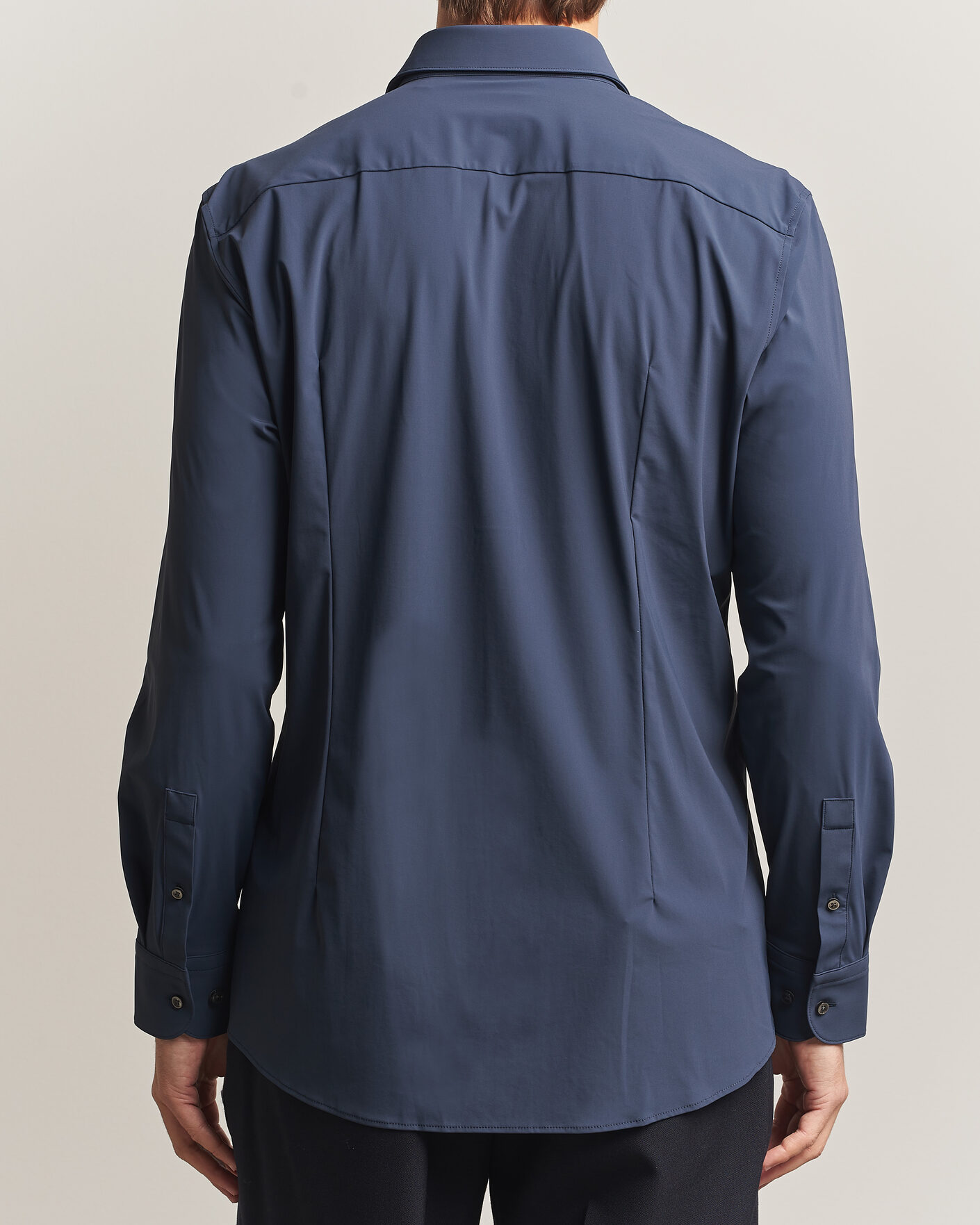 Mies | Kauluspaidat | BOSS BLACK | Hank 4-Way Stretch Shirt Dark Blue