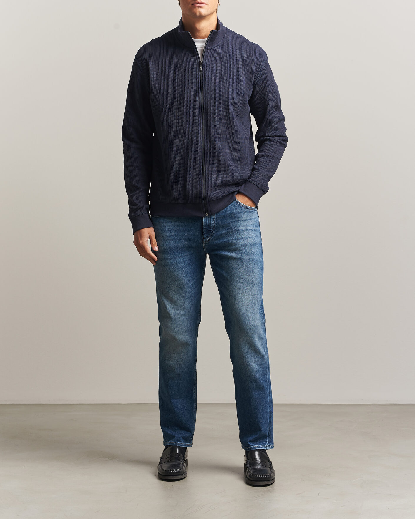 Mies | Farkut | BOSS BLACK | Ogden Regular Fit Jeans Medium Blue