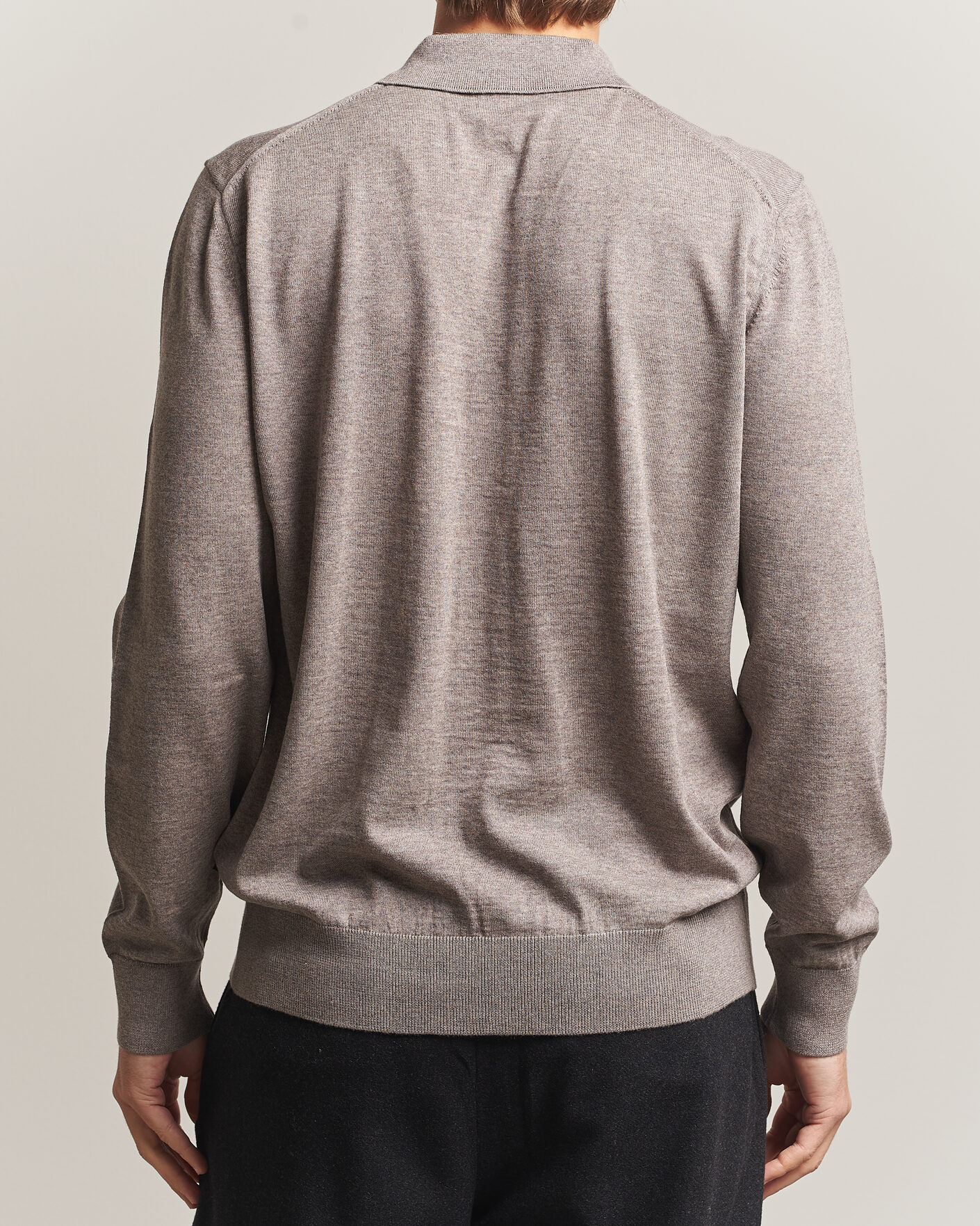 Mies | Puserot | BOSS BLACK | Helbert Merino Knitted Cardigan Open Brown
