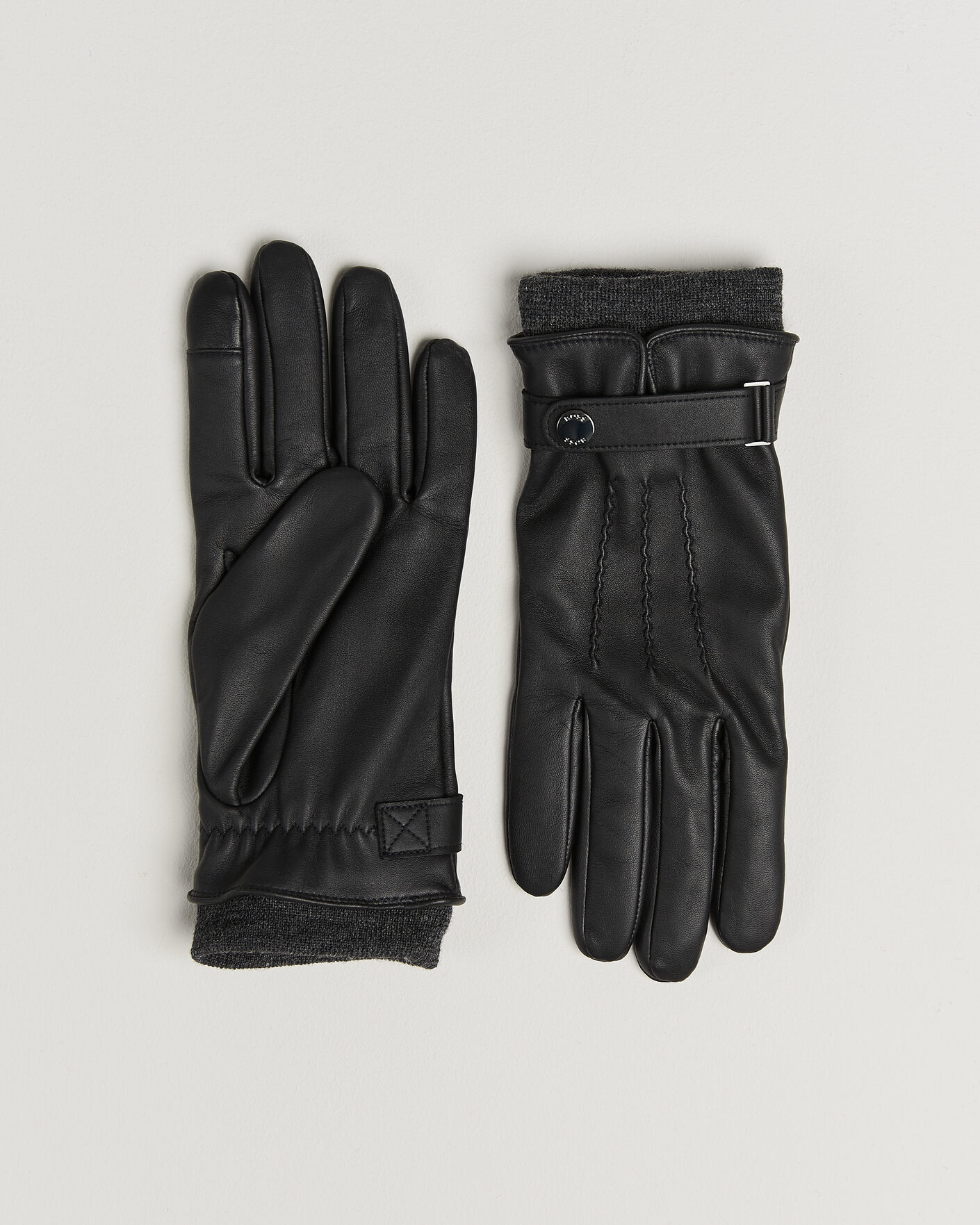 Mies | Käsineet | BOSS BLACK | Hyden Leather Glove Black