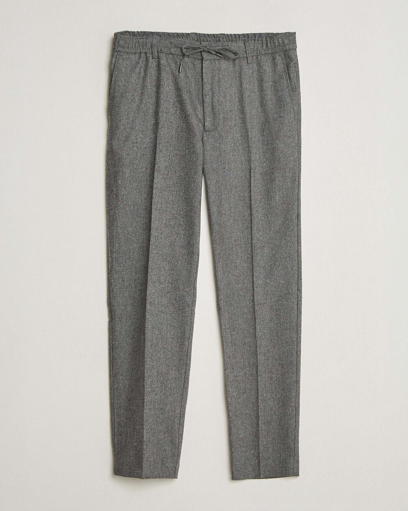 Mies | Housut | BOSS BLACK | Kane Brushed Drawstring Trousers Medium Grey