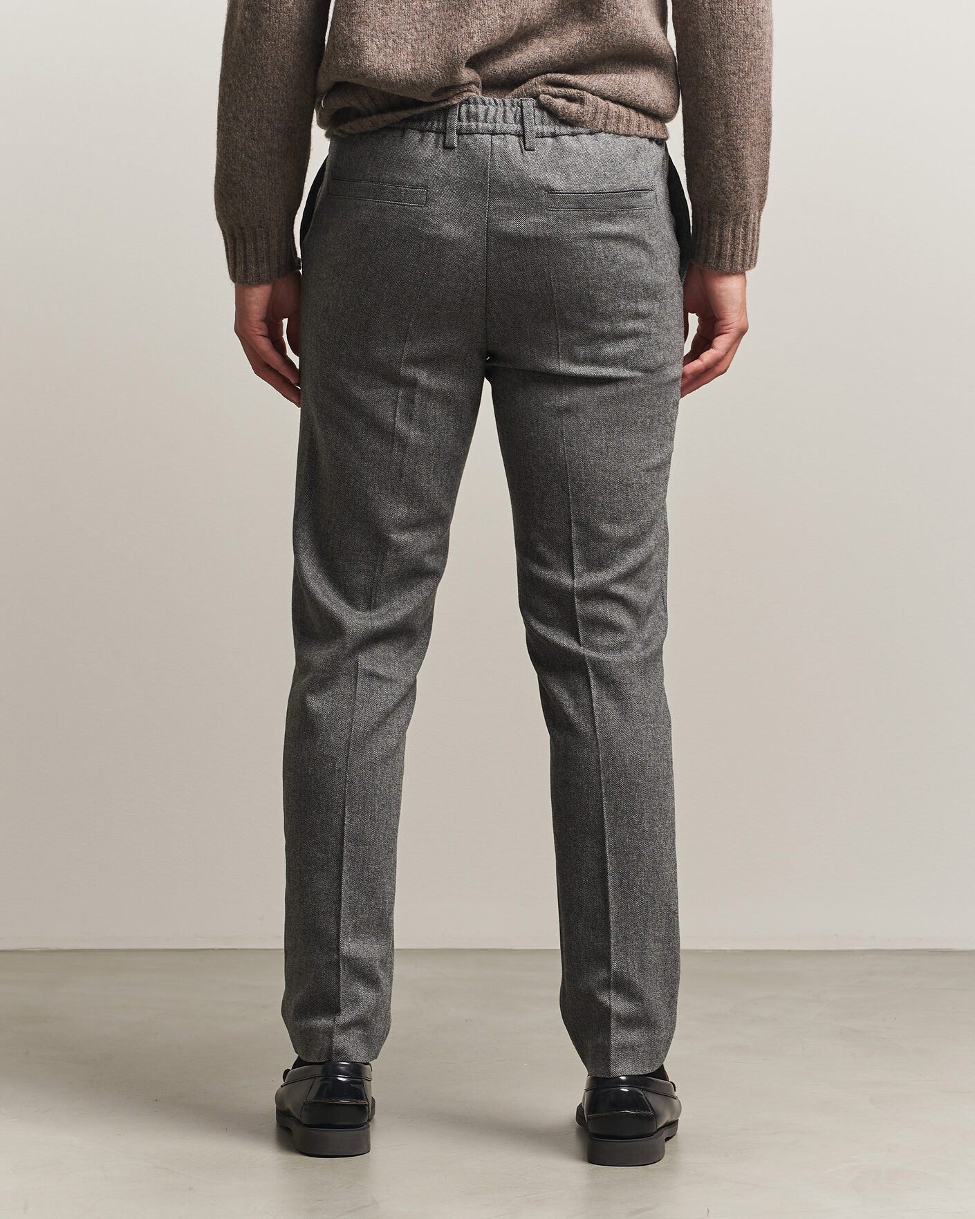 Mies | Housut | BOSS BLACK | Kane Brushed Drawstring Trousers Medium Grey