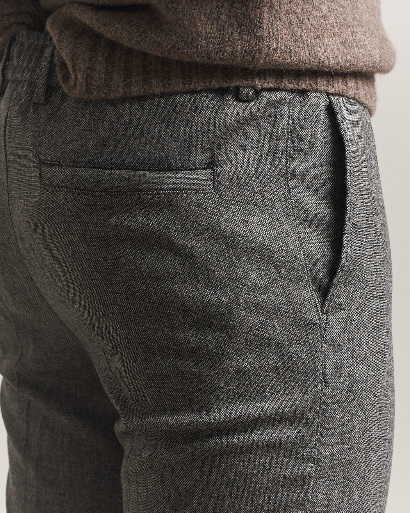 Mies | Housut | BOSS BLACK | Kane Brushed Drawstring Trousers Medium Grey
