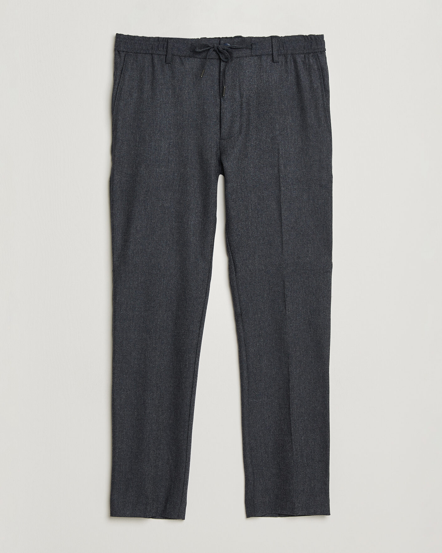 Mies | Housut | BOSS BLACK | Kane Brushed Drawstring Trousers Dark Blue