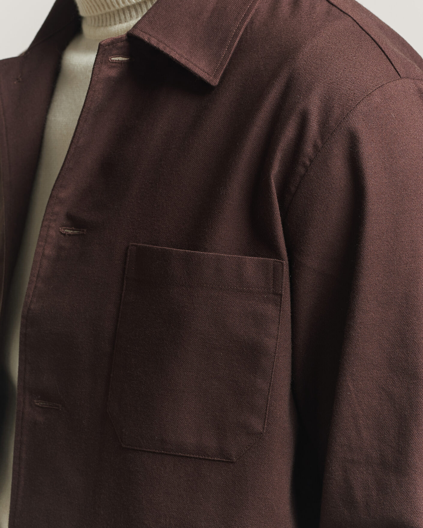 Mies | Kauluspaidat | BOSS BLACK | Cai Cotton Overshirt Dark Brown