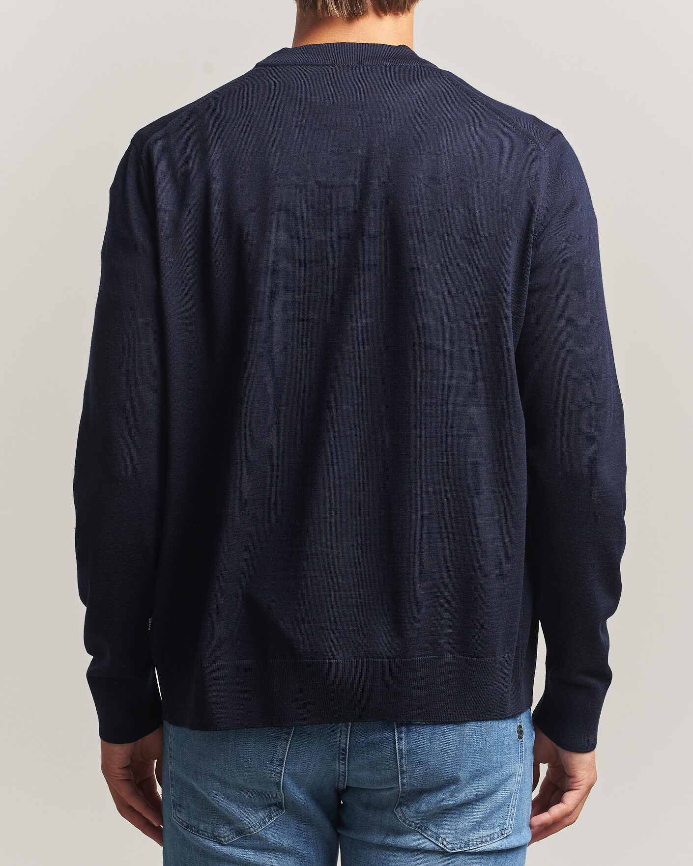 Mies | Puserot | BOSS BLACK | Mardon Wool Cardigan Dark Blue