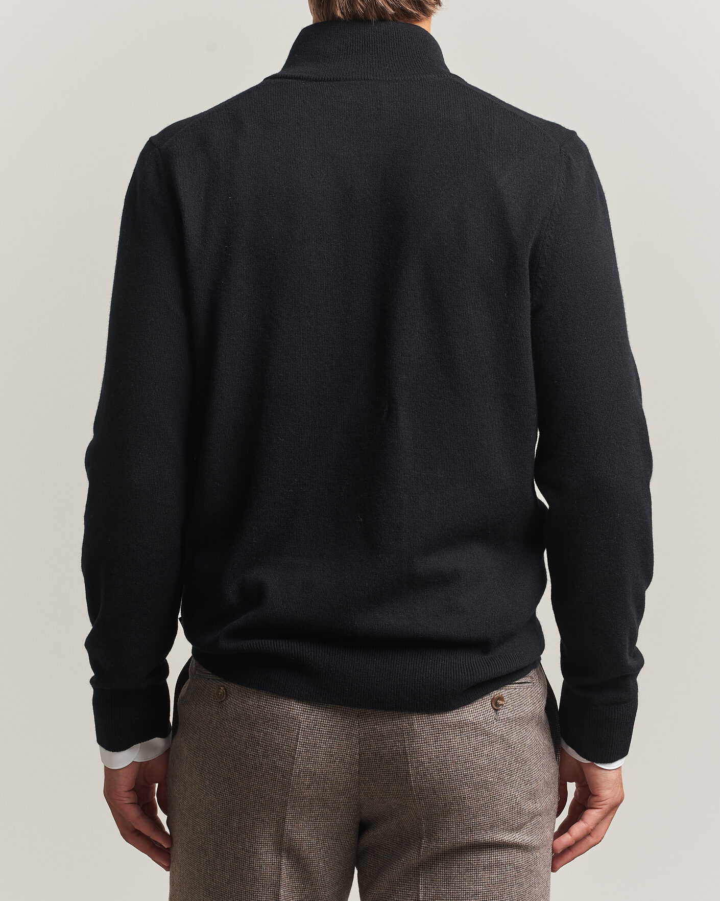 Mies | Puserot | BOSS BLACK | Hemarlo Wool/Cashmere Half Zip Black