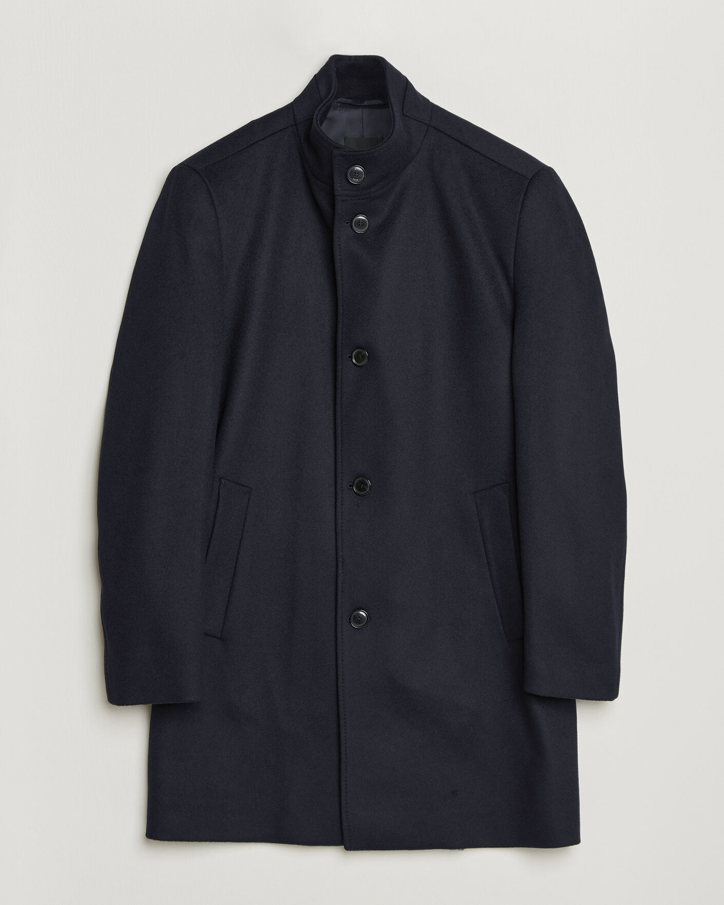 Mies | Takit | BOSS BLACK | Hyde Wool Stand Up Collar Coat Dark Blue
