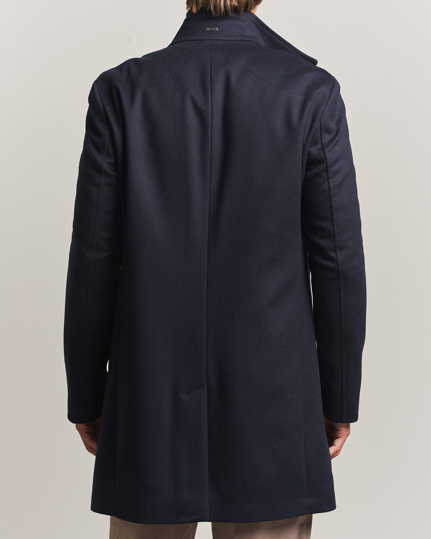 Mies | Takit | BOSS BLACK | Hyde Wool Stand Up Collar Coat Dark Blue