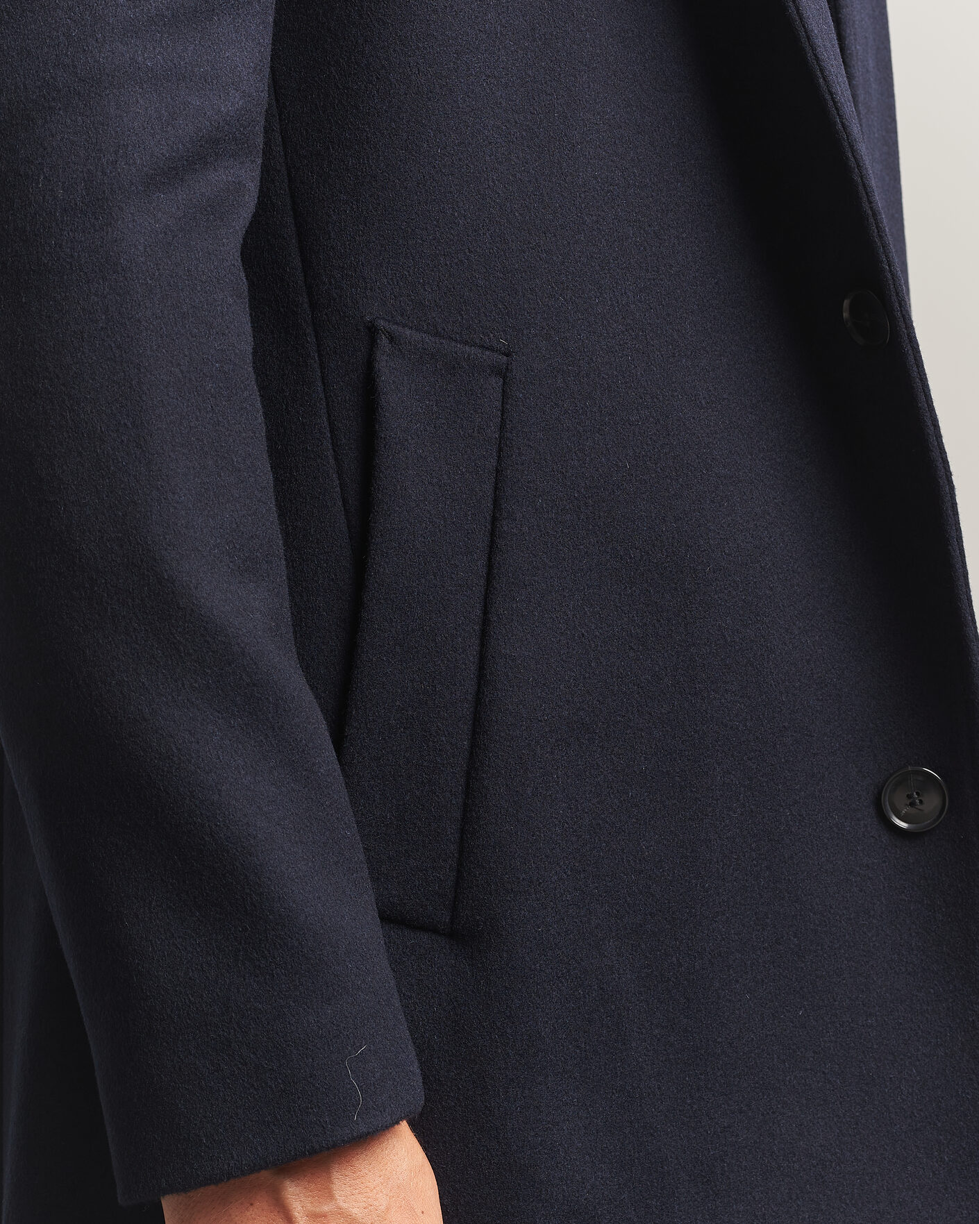 Mies | Takit | BOSS BLACK | Hyde Wool Stand Up Collar Coat Dark Blue