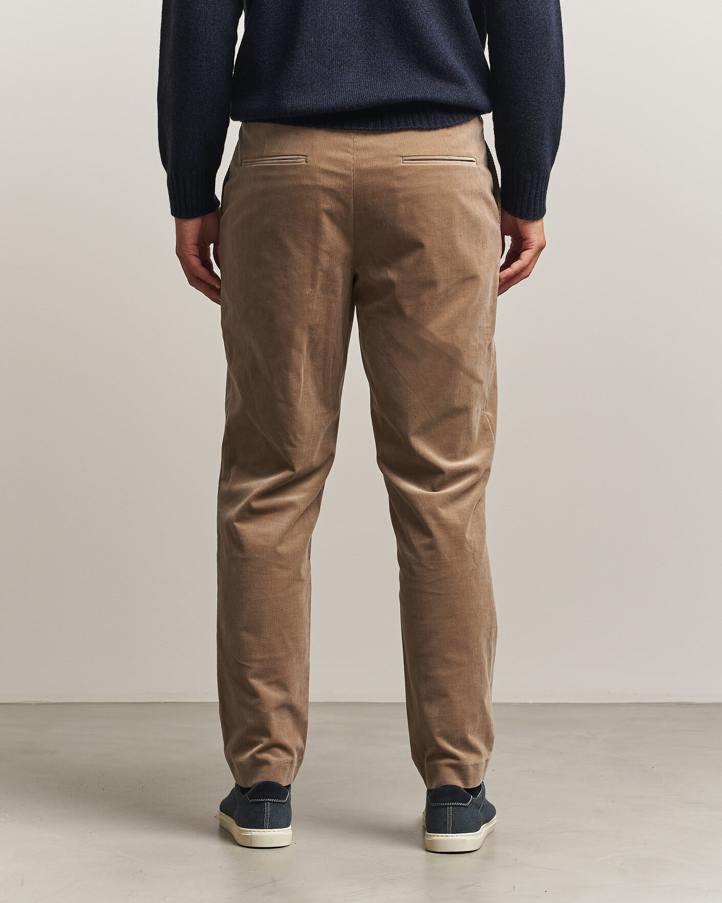 Mies | Housut | BOSS BLACK | Perin Corduroy Drawstring Trousers Open Brown
