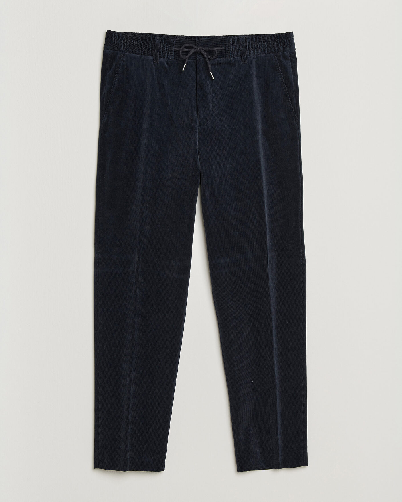Mies | Housut | BOSS BLACK | Perin Corduroy Drawstring Trousers Dark Blue