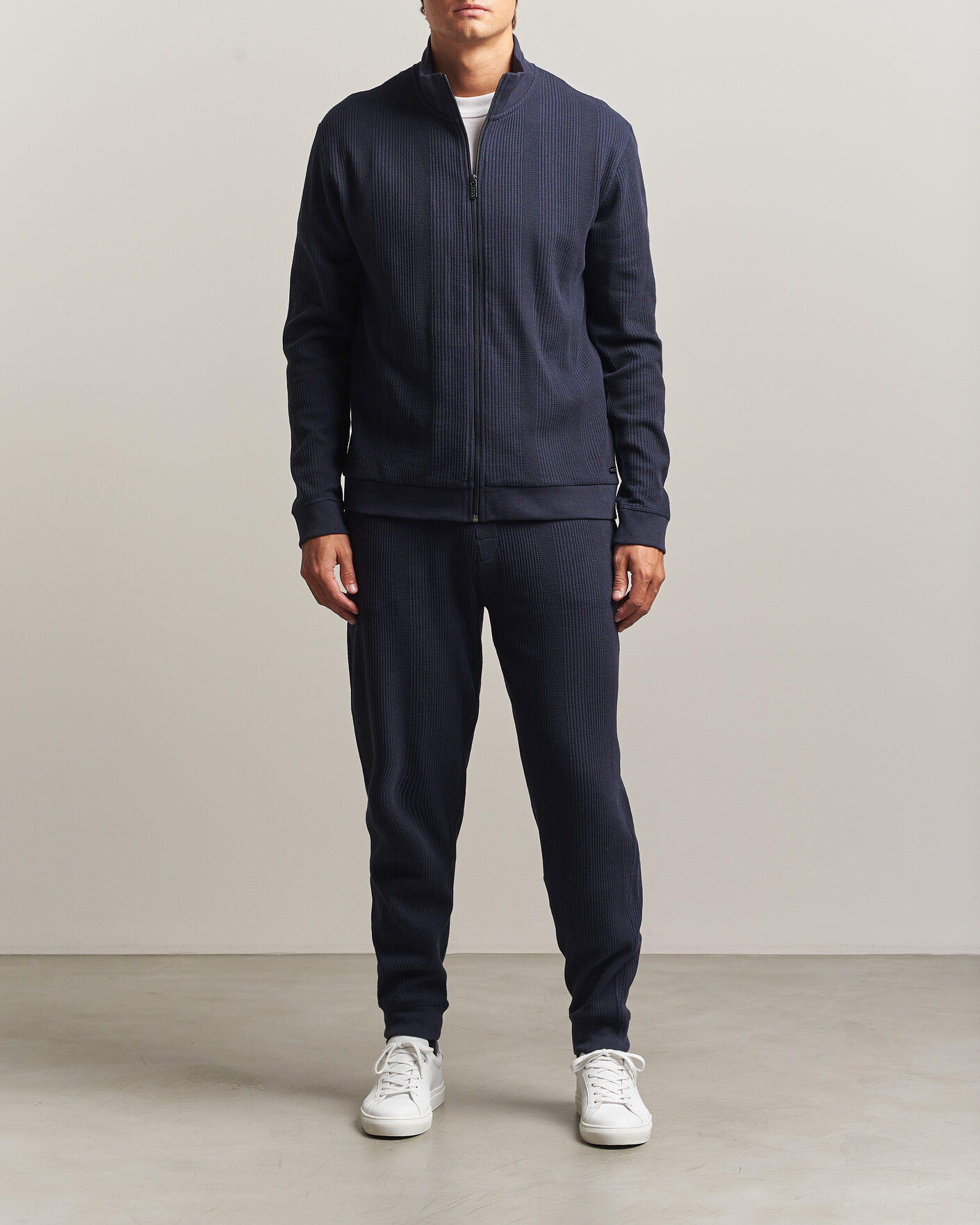 Mies | Housut | BOSS BLACK | Structured Loungewear Sweatpants Dark Blue