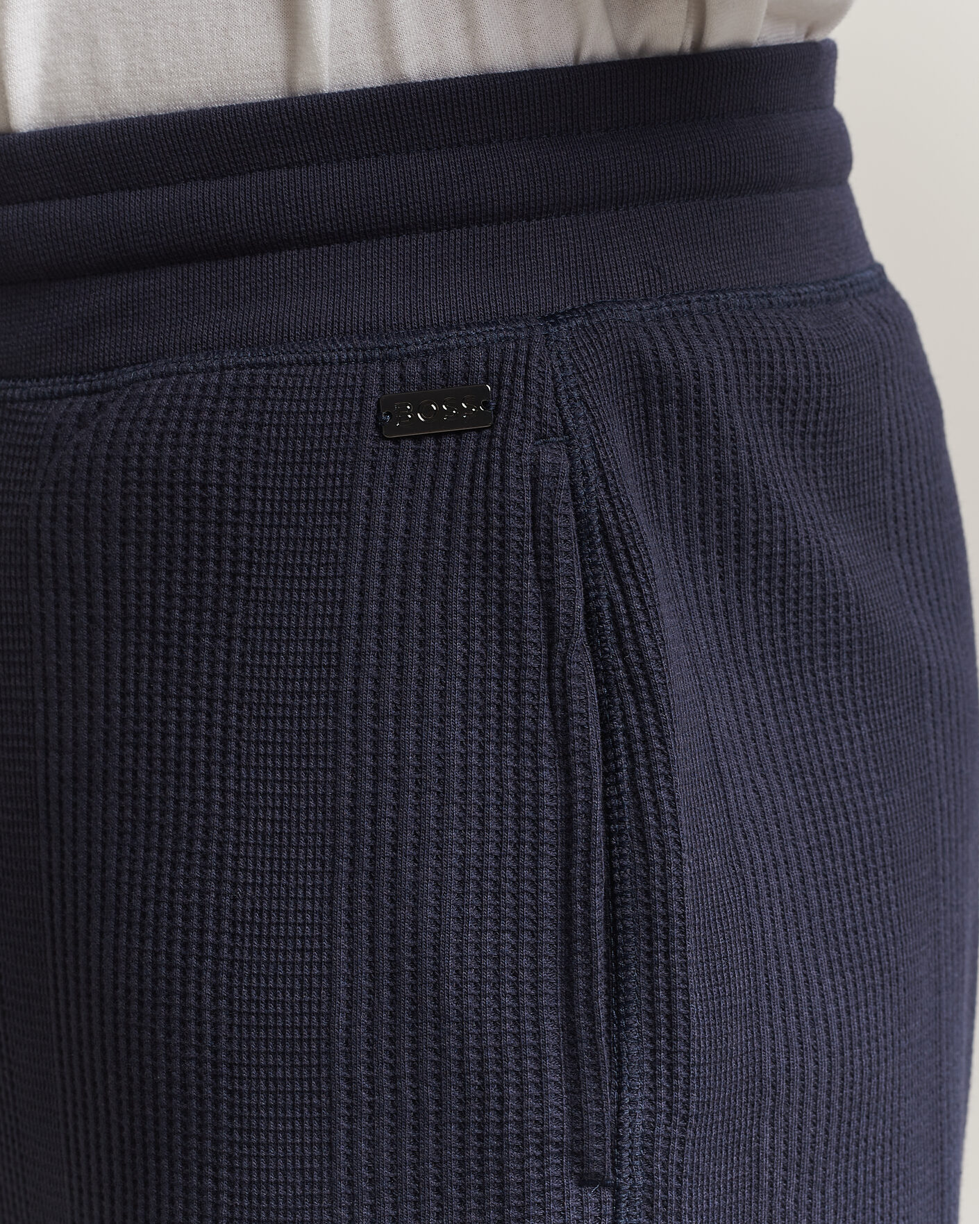 Mies | Housut | BOSS BLACK | Structured Loungewear Sweatpants Dark Blue