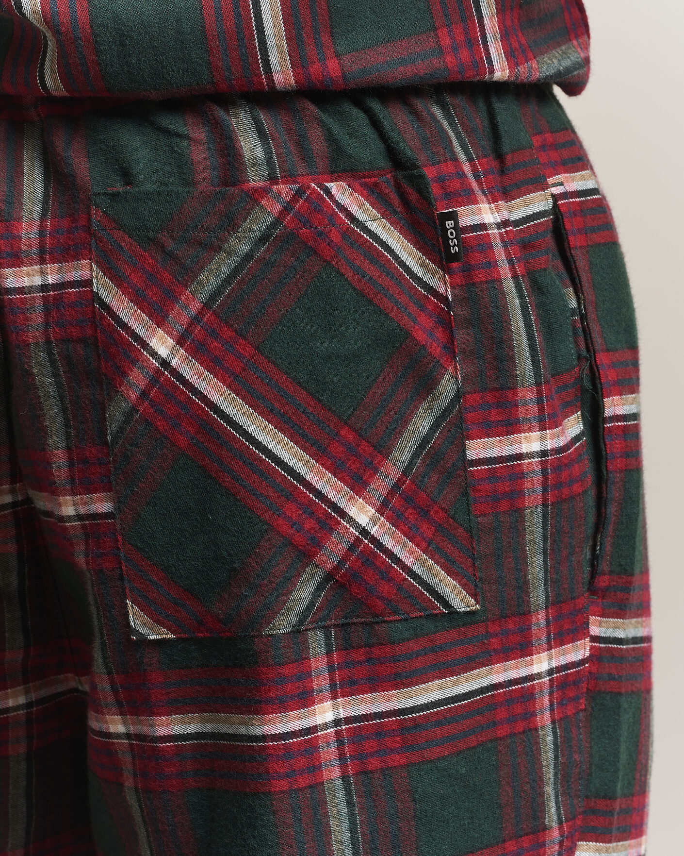 Mies | Yöpuvut ja kylpytakit | BOSS BLACK | Checked Flannel Pyjama Set Open Red
