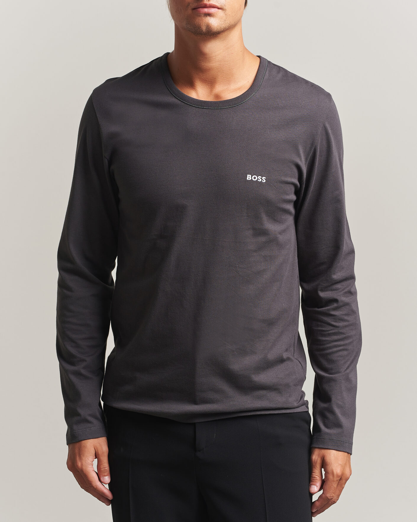 Mies | T-paidat | BOSS BLACK | 3-Pack Long Sleeve T-Shirt Blue/Navy/Grey