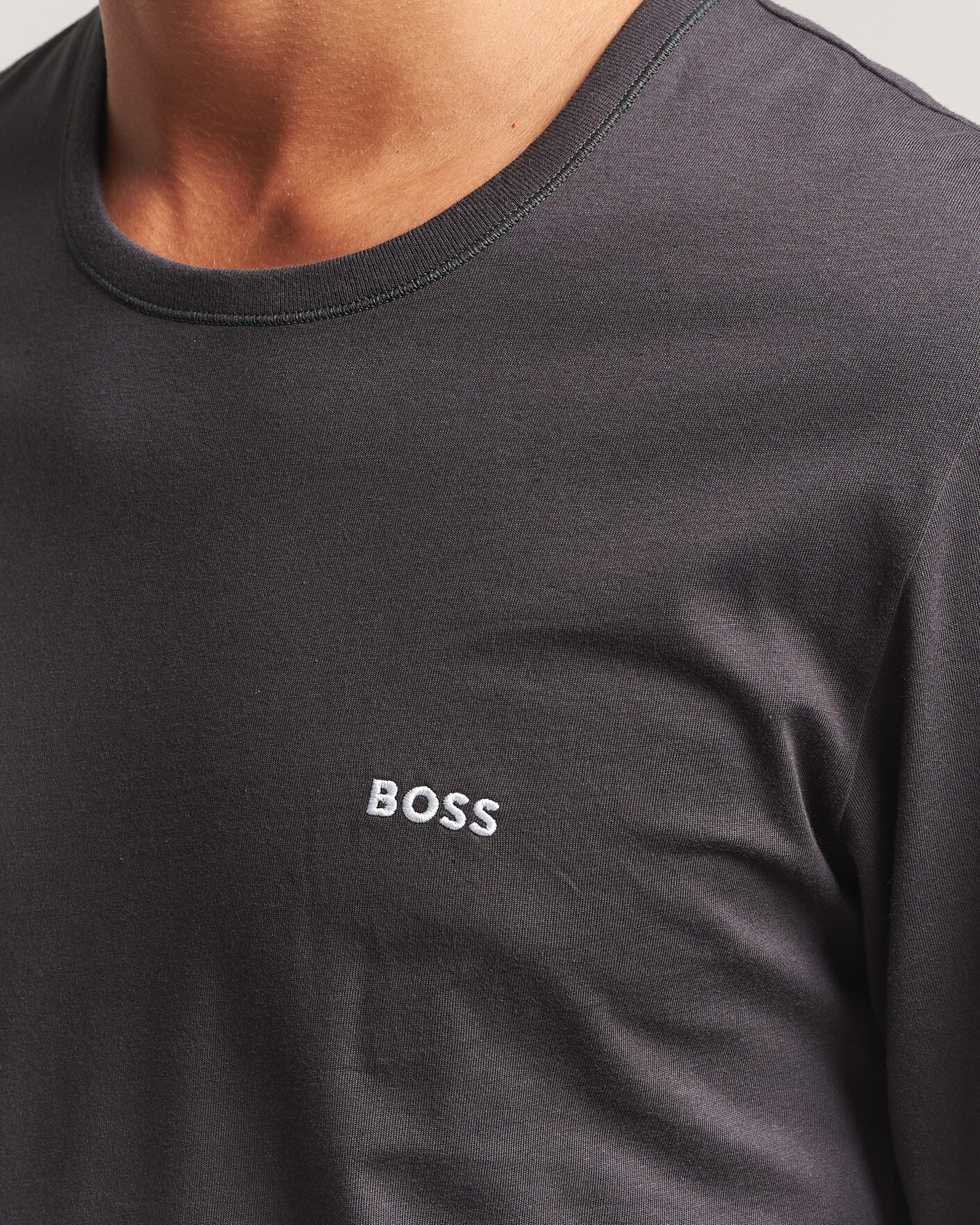 Mies | T-paidat | BOSS BLACK | 3-Pack Long Sleeve T-Shirt Blue/Navy/Grey