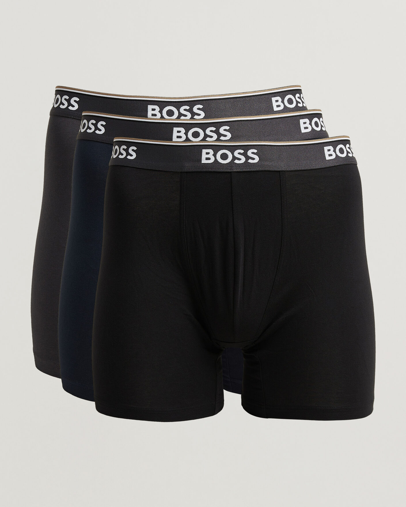 Mies | Alusvaatteet | BOSS BLACK | 3-Pack Long Leg Boxer Black/Navy/Grey