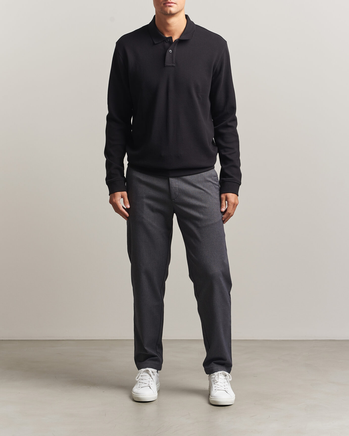 Mies | Housut | BOSS ORANGE | Tapered Fit Drawstring Chino Dark Grey