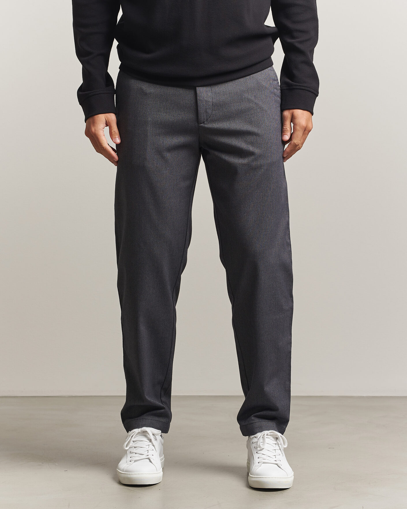 Mies | Housut | BOSS ORANGE | Tapered Fit Drawstring Chino Dark Grey