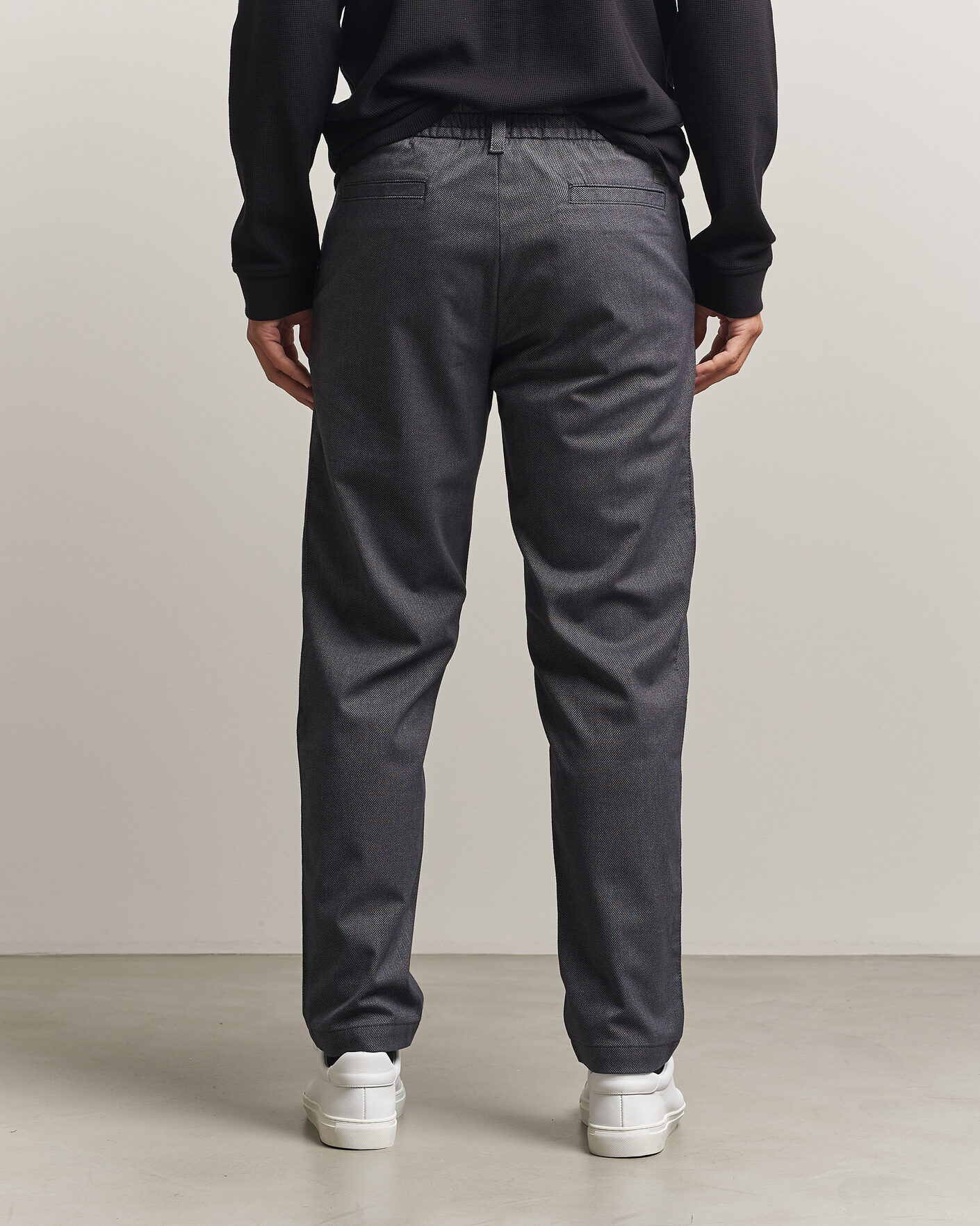 Mies | Housut | BOSS ORANGE | Tapered Fit Drawstring Chino Dark Grey