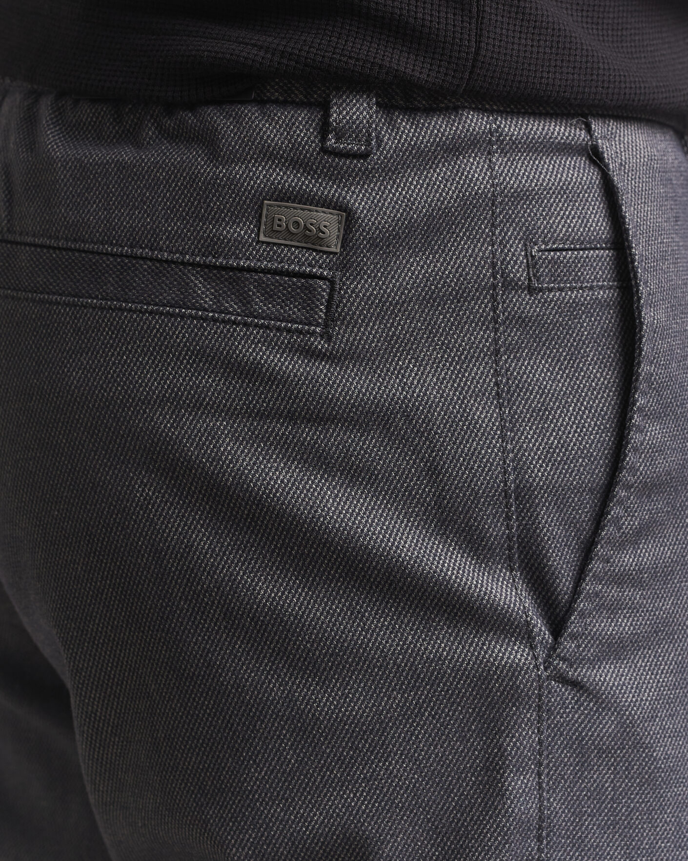 Mies | Housut | BOSS ORANGE | Tapered Fit Drawstring Chino Dark Grey