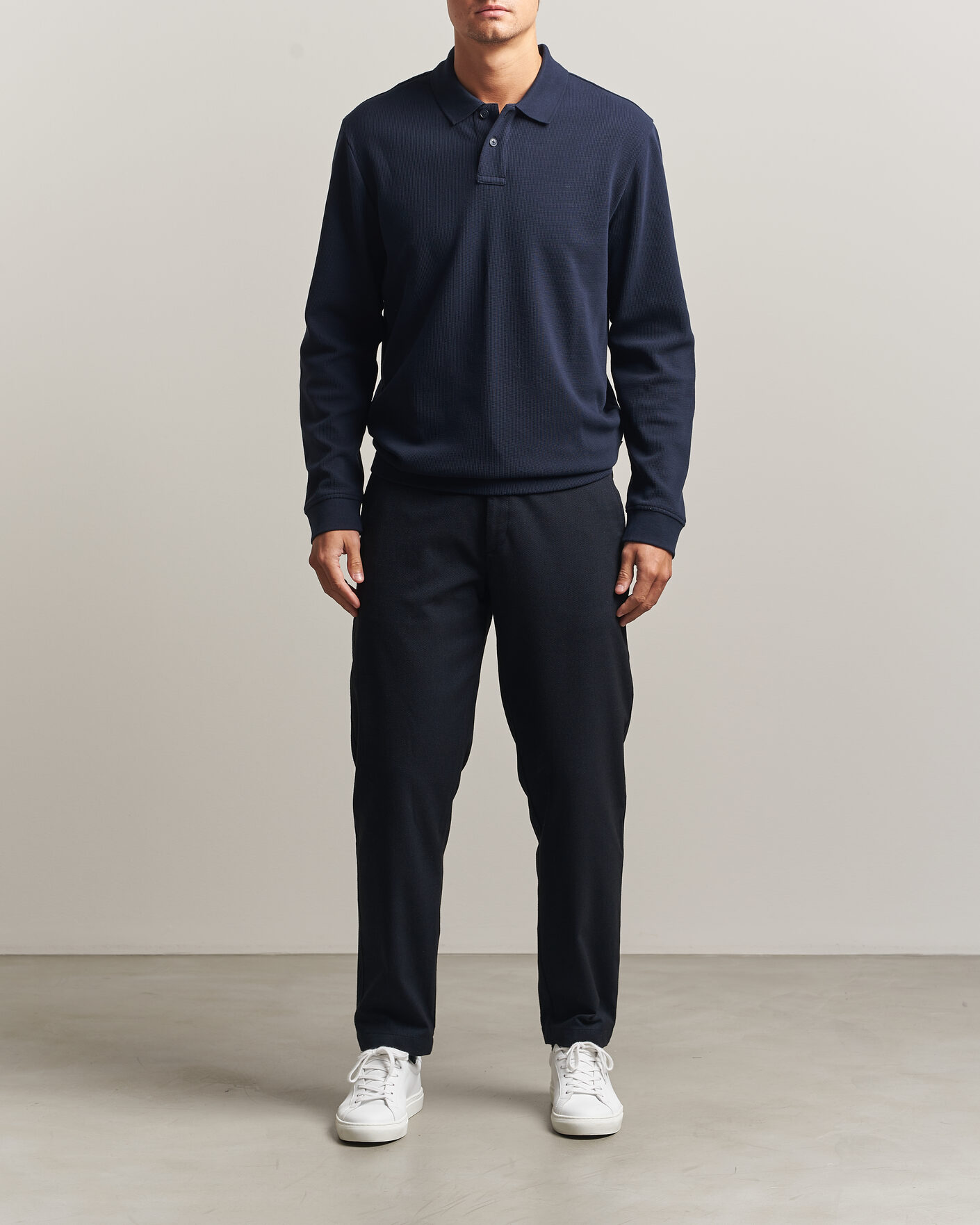Mies | Housut | BOSS ORANGE | Tapered Fit Drawstring Chino Dark Blue
