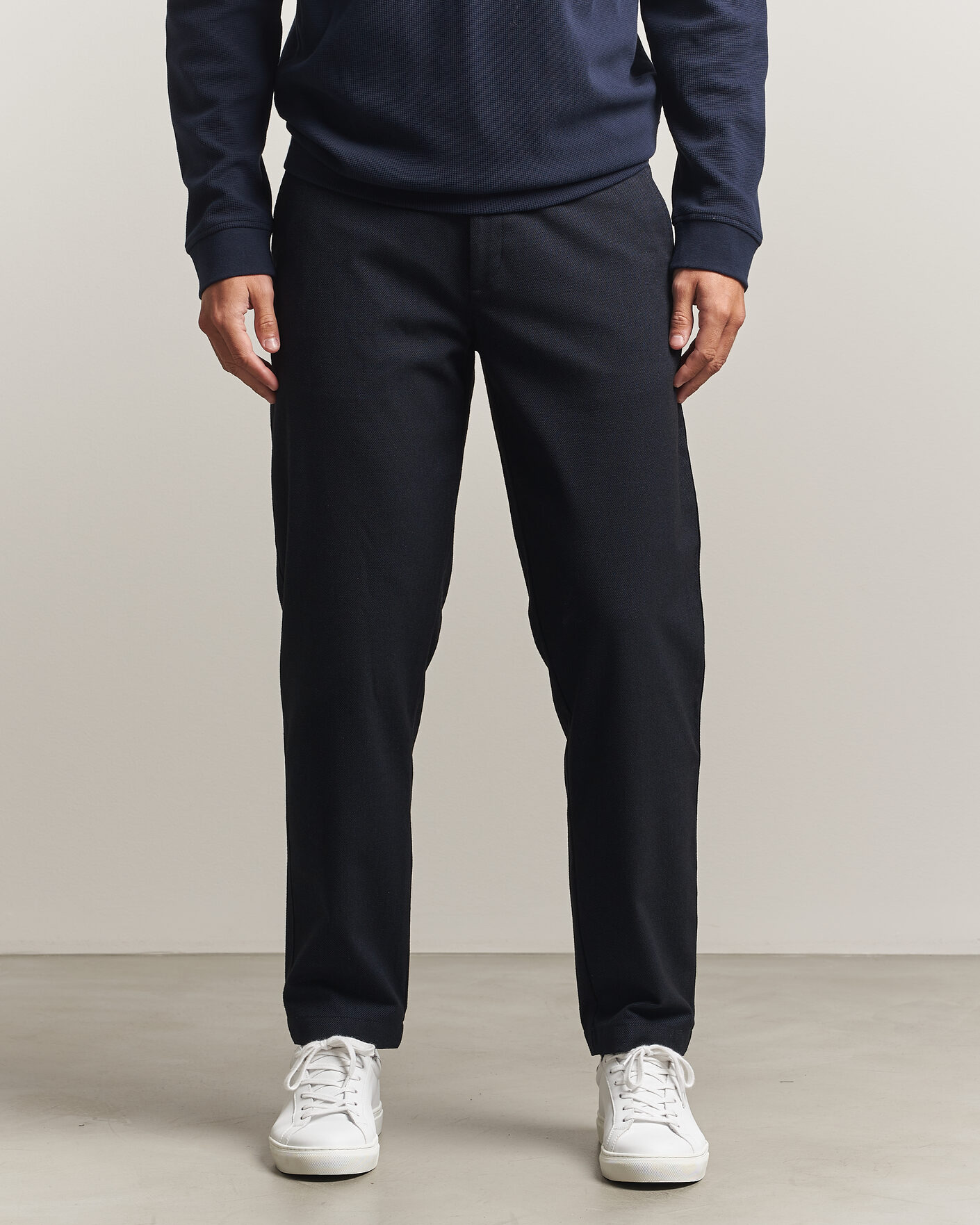 Mies | Housut | BOSS ORANGE | Tapered Fit Drawstring Chino Dark Blue