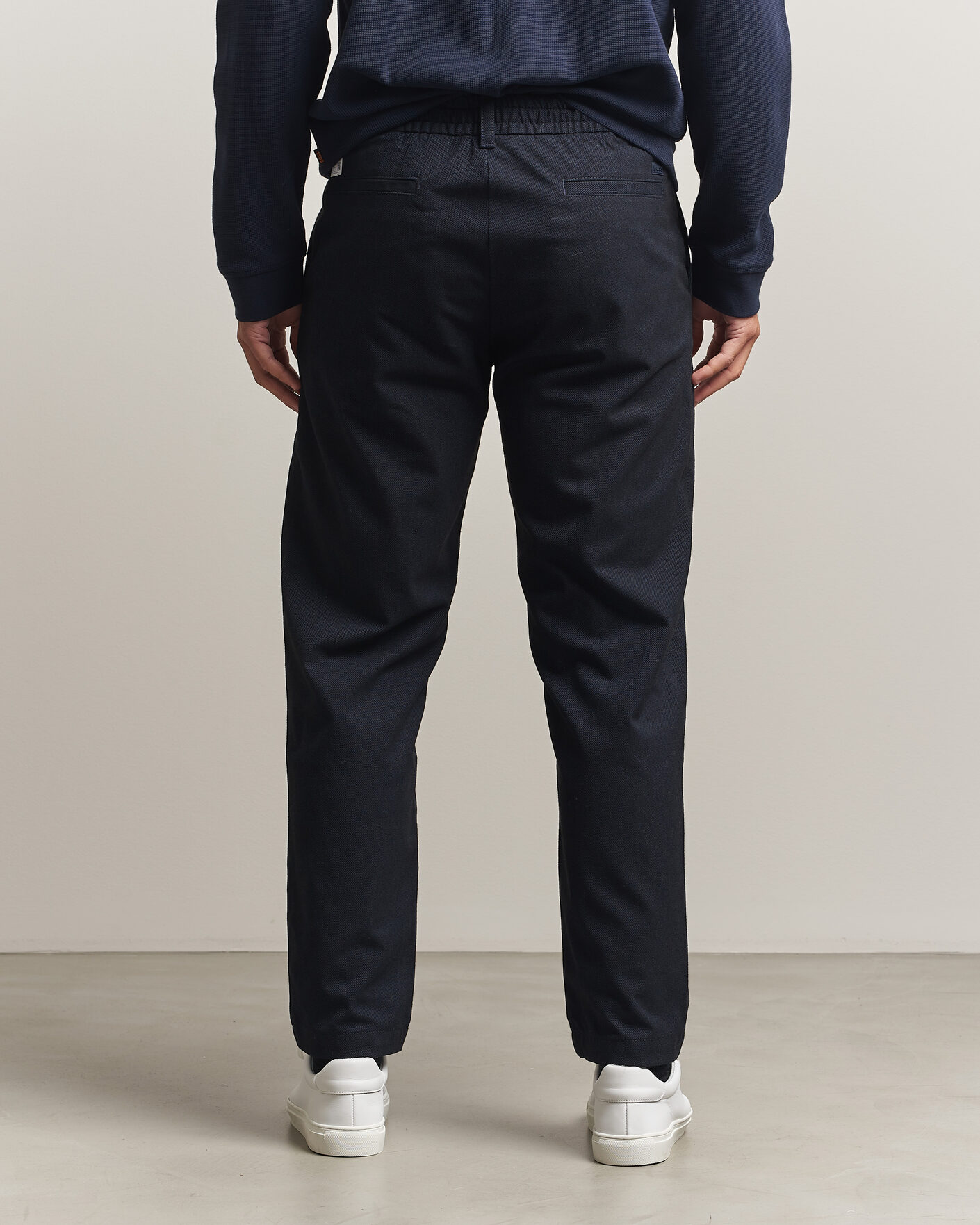 Mies | Housut | BOSS ORANGE | Tapered Fit Drawstring Chino Dark Blue
