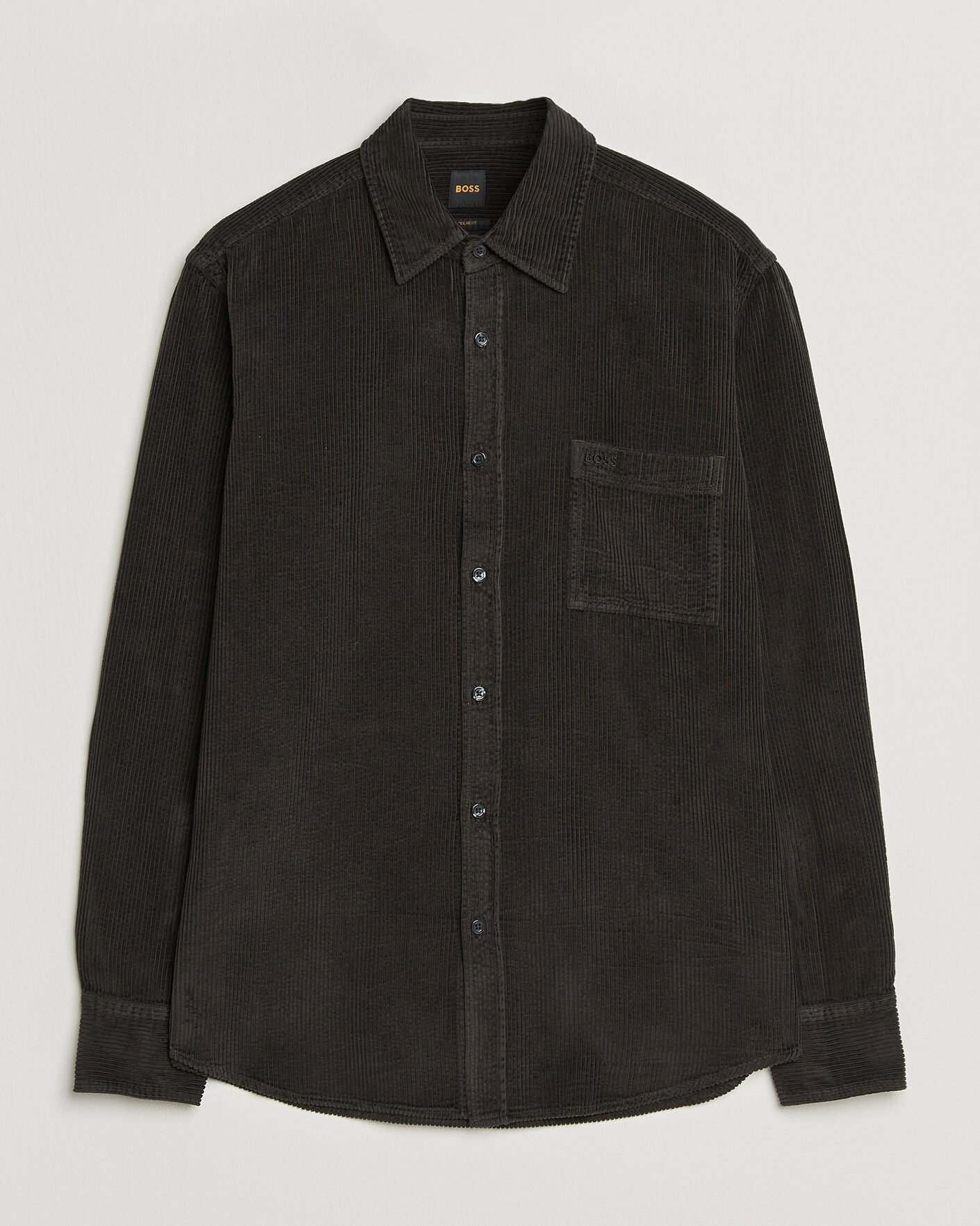 Mies | Kauluspaidat | BOSS ORANGE | Relegant Corduroy Shirt Black