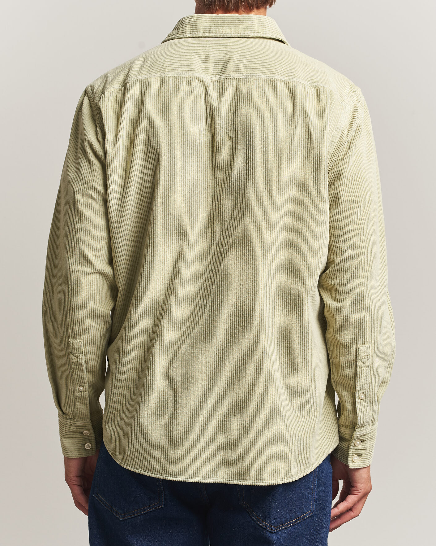 Mies | Kauluspaidat | BOSS ORANGE | Relegant Corduroy Shirt Open Green