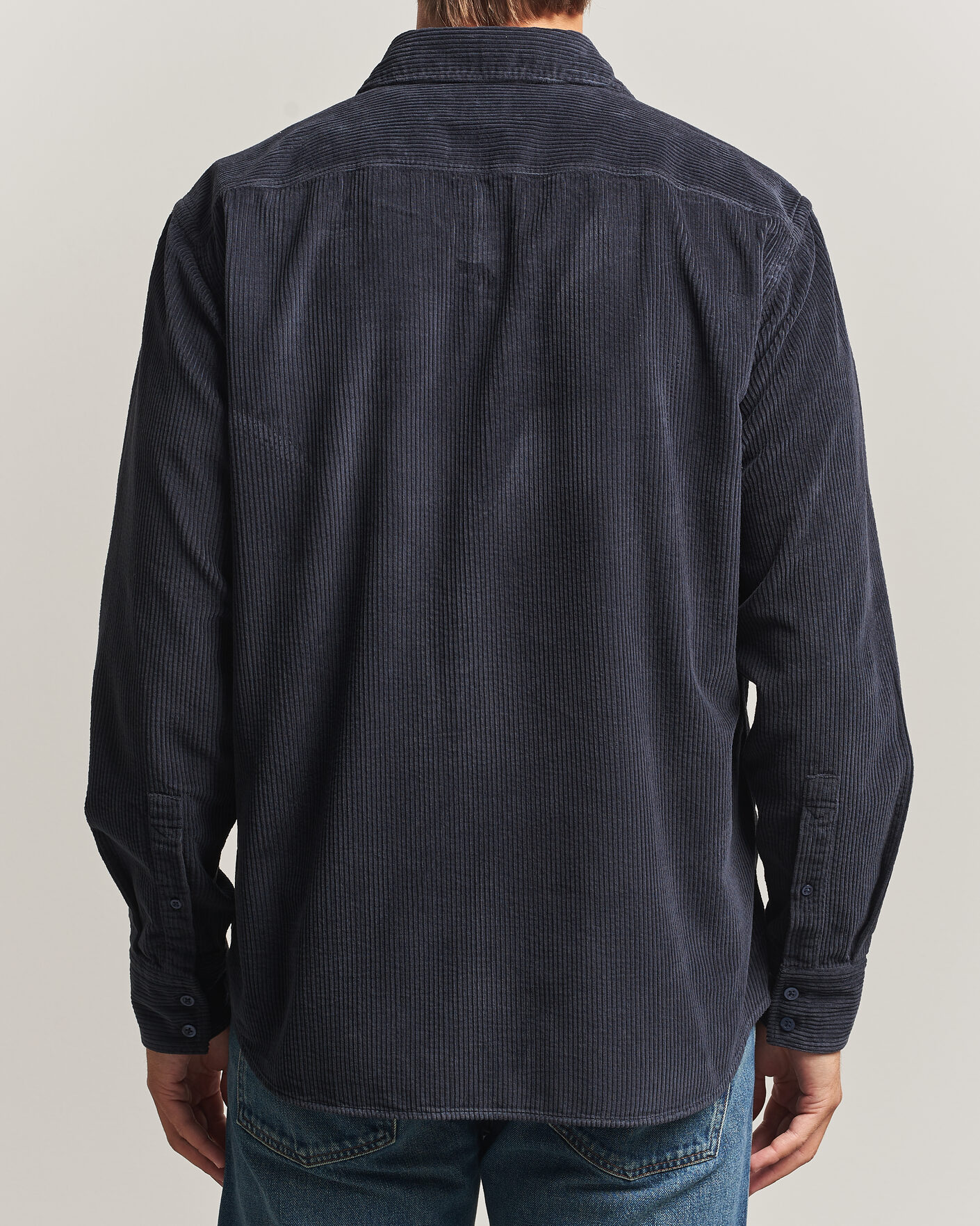 Mies | Kauluspaidat | BOSS ORANGE | Relegant Corduroy Shirt Dark Blue