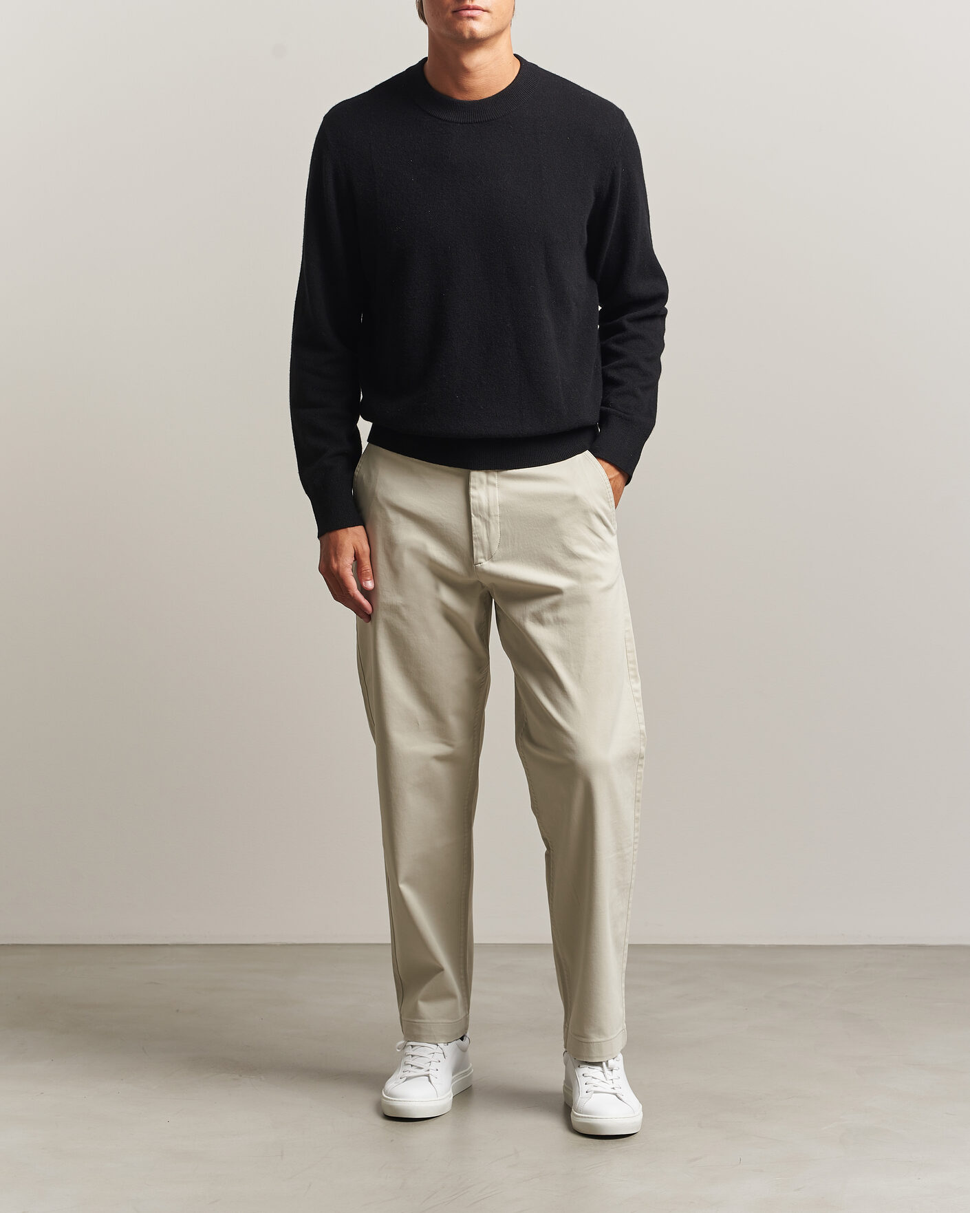 Mies | Housut | BOSS ORANGE | Cotton Chino Light Beige