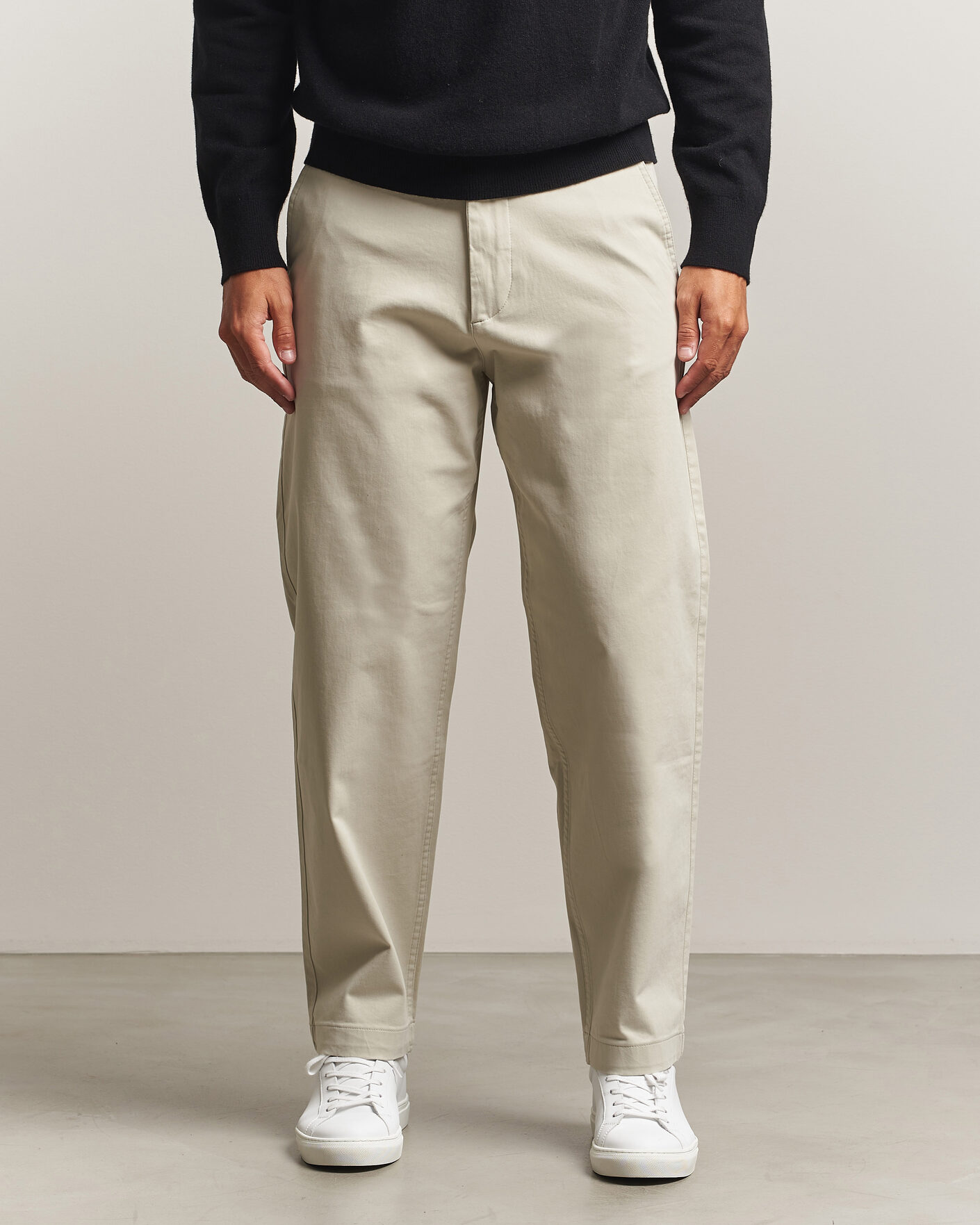 Mies | Housut | BOSS ORANGE | Cotton Chino Light Beige