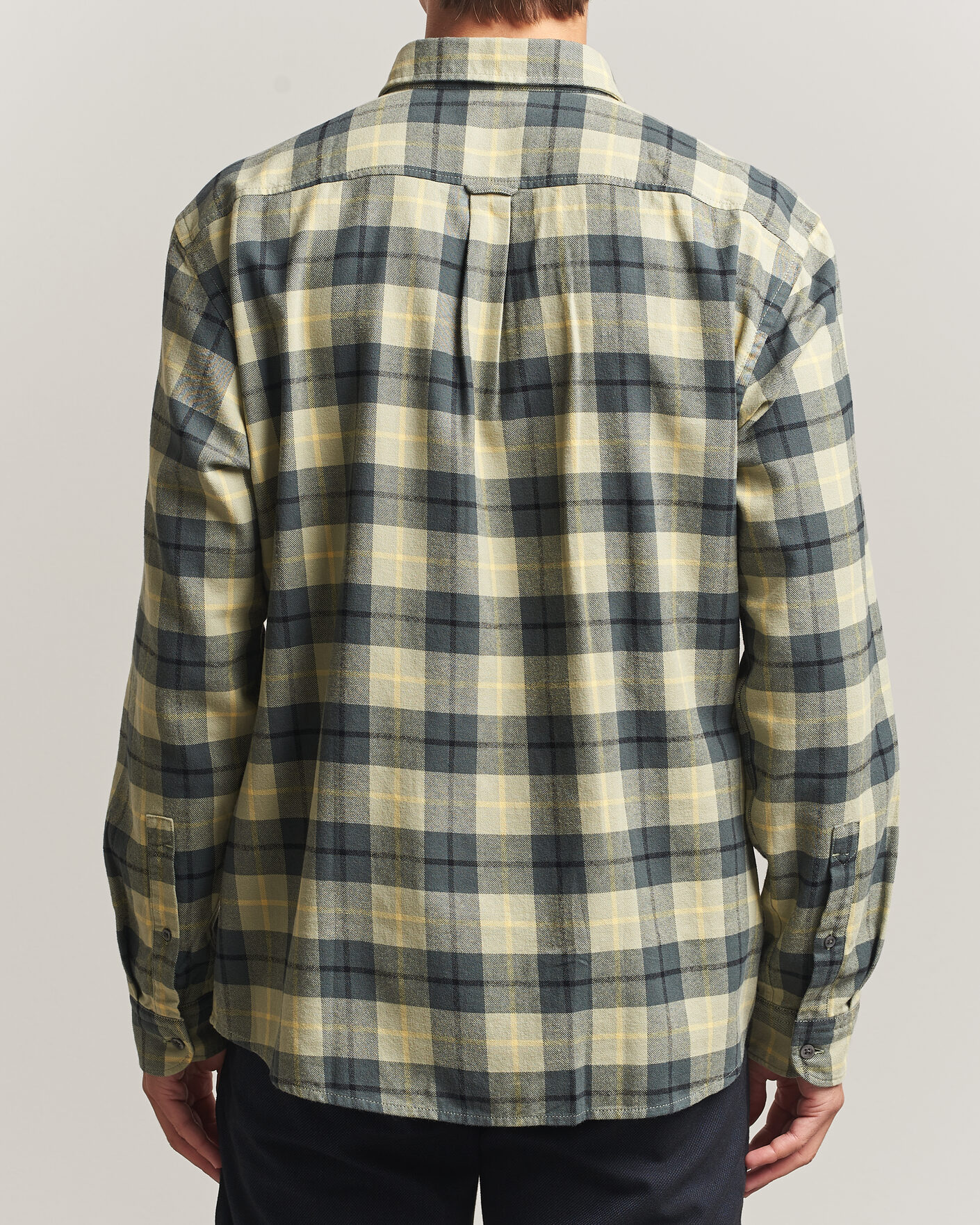 Mies | Kauluspaidat | BOSS ORANGE | Rickert Brushed Cotton Checked Shirt Open Green