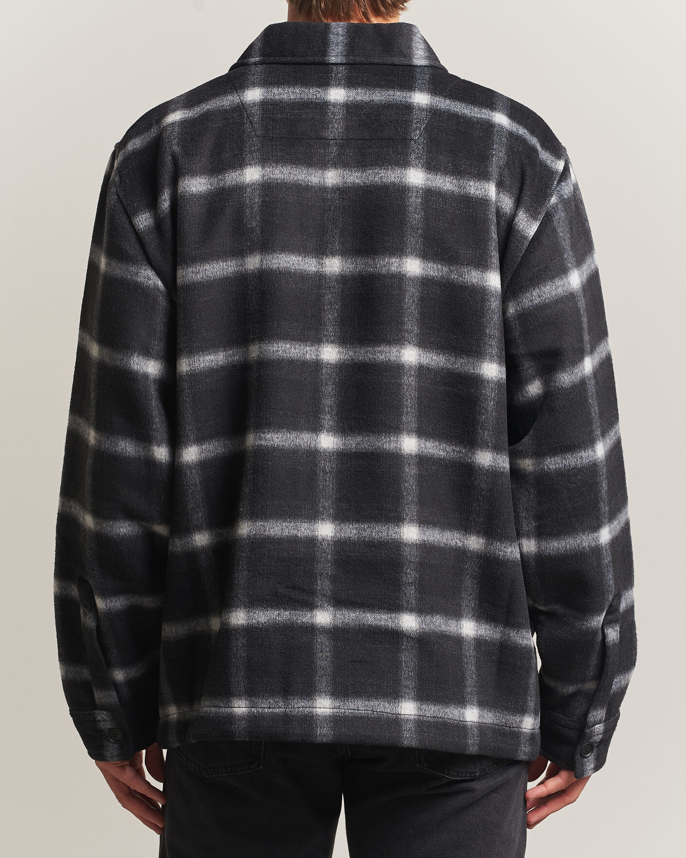 Mies | Takit | BOSS ORANGE | Losky Flannel Checked Overshirt Black