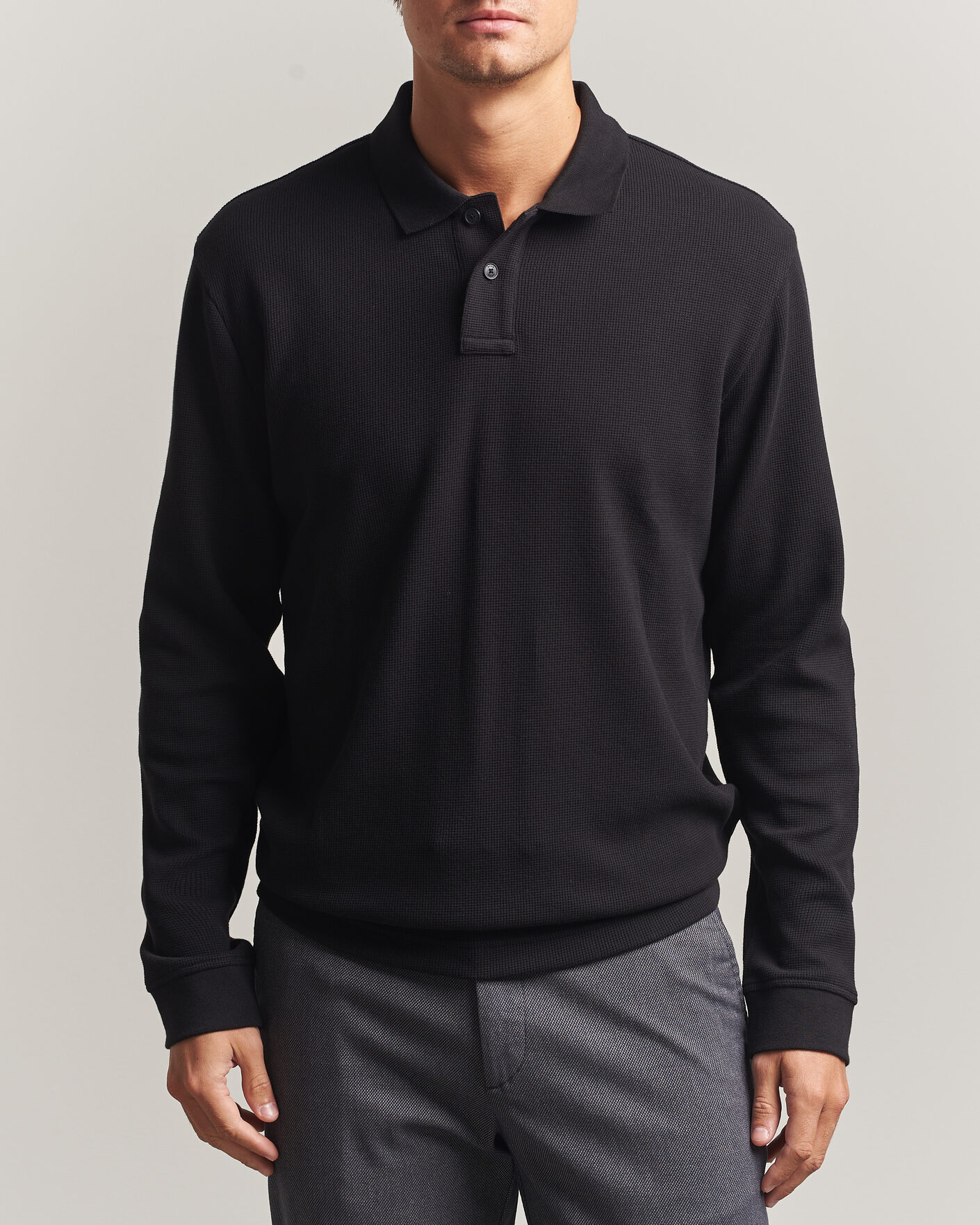 Mies | Puserot | BOSS ORANGE | Petempesto Polo Sweater Black