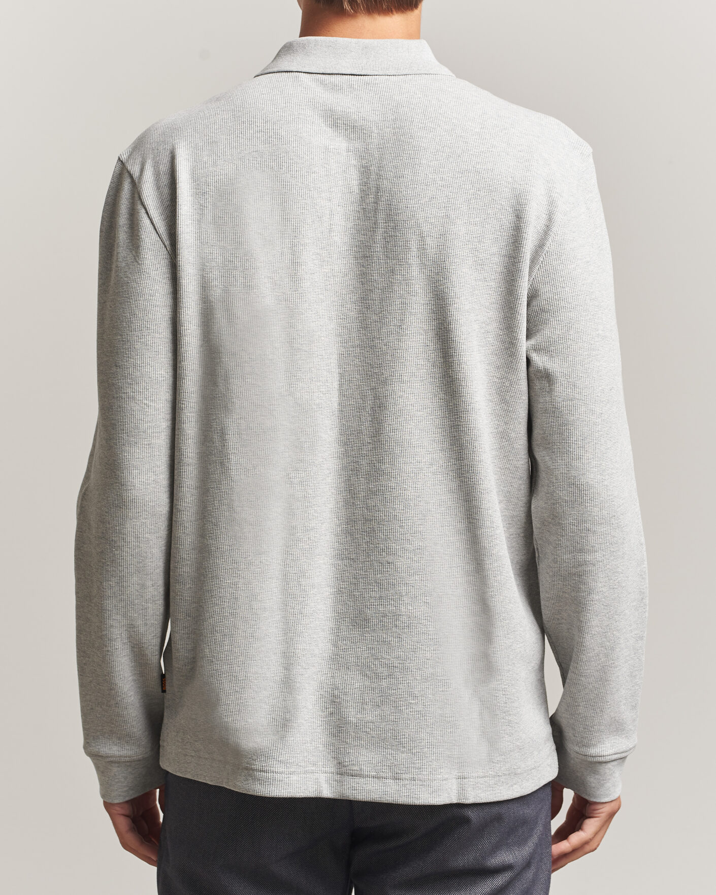 Mies | Puserot | BOSS ORANGE | Petempesto Polo Sweater Open Grey