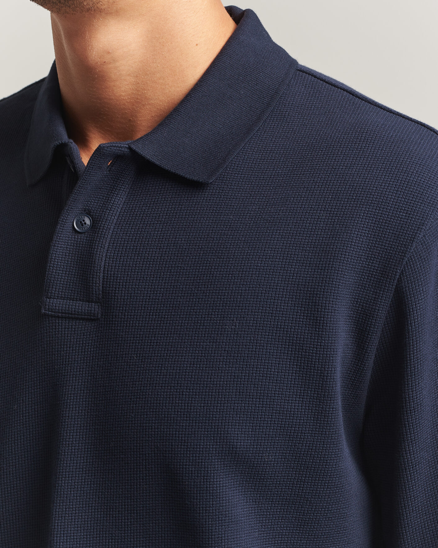 Mies | Puserot | BOSS ORANGE | Petempesto Polo Sweater Dark Blue